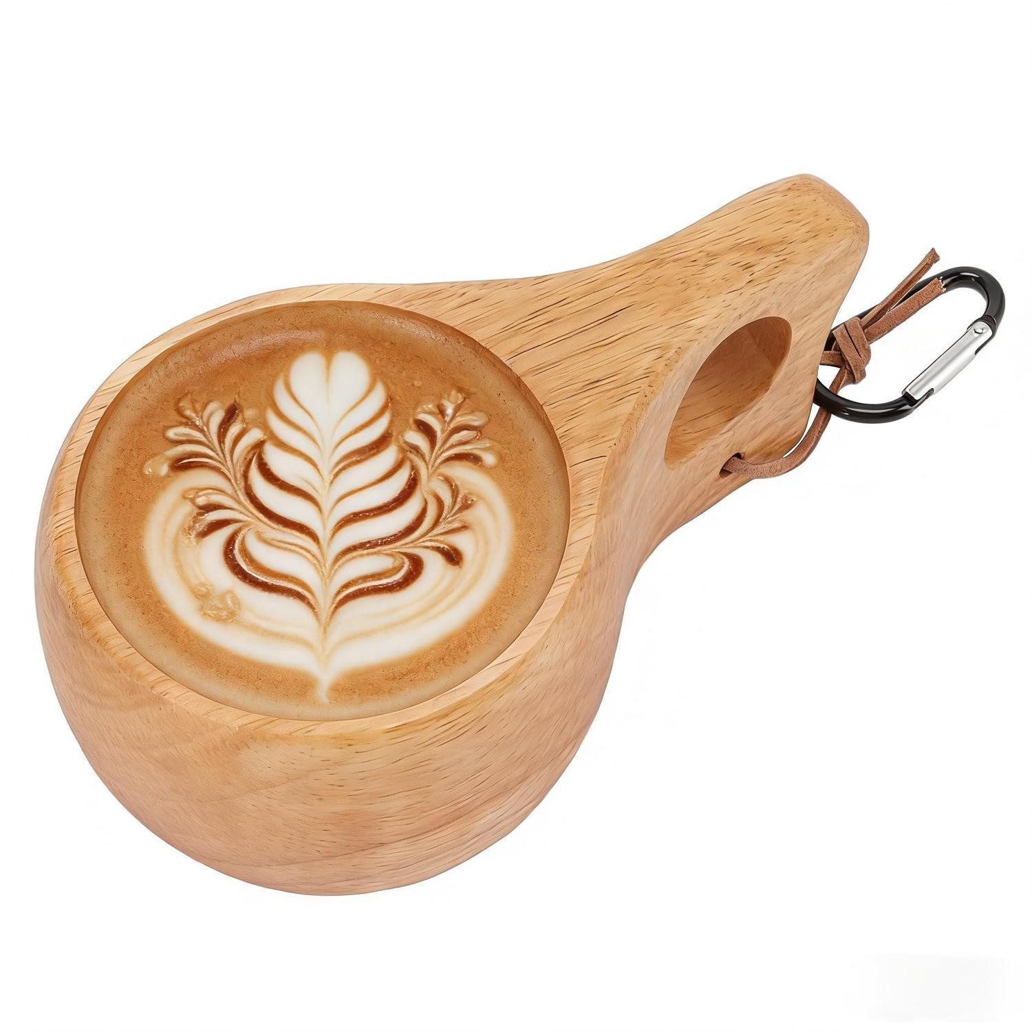 LuxusKollektion Becher Holztasse Kuksa Nordischer Stil Handgefertigt, Holz