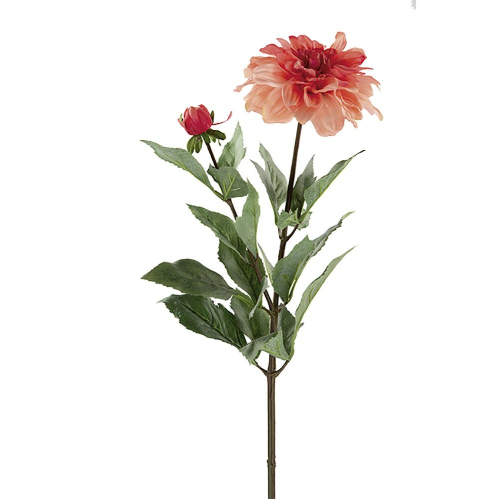 Kunstpflanze FINK Kunstblume Dahlie - coralle - H. 70cm, Fink