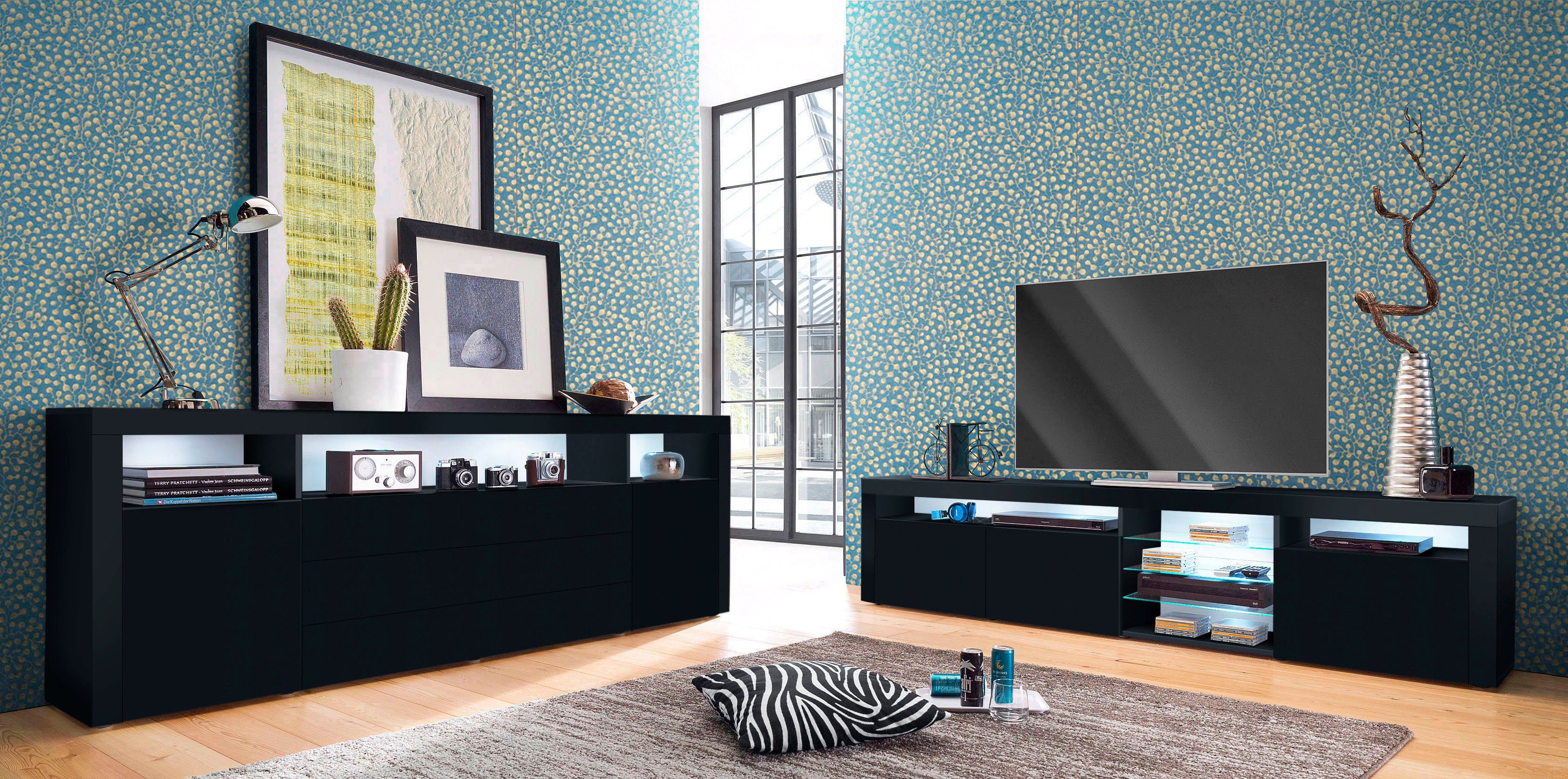 borchardt Möbel Lowboard Santa Fé, TV-Schrank 200 cm breit, Breite 200 cm