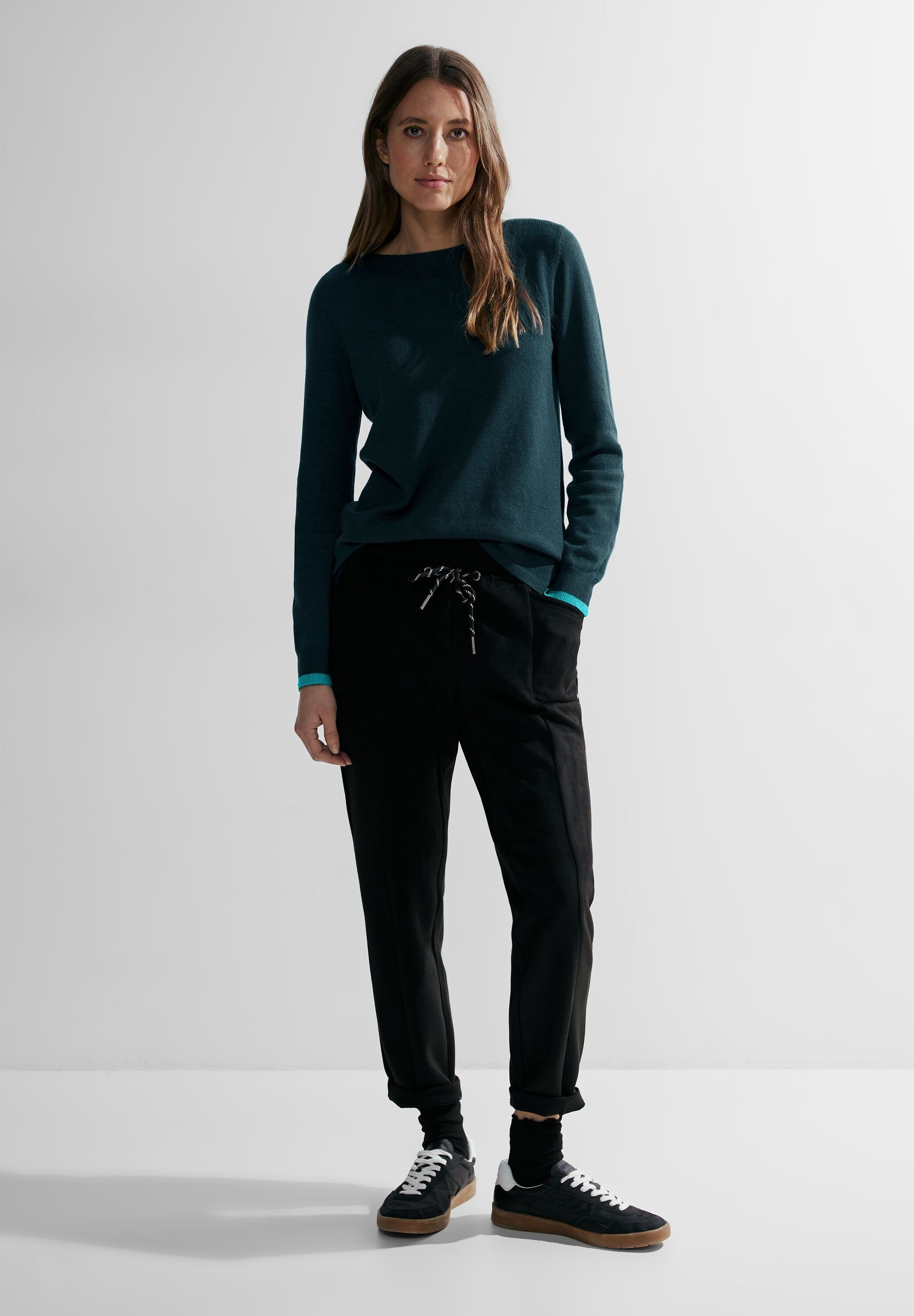 CECIL Rundhalspullover mit U-Boot-Ausschnitt