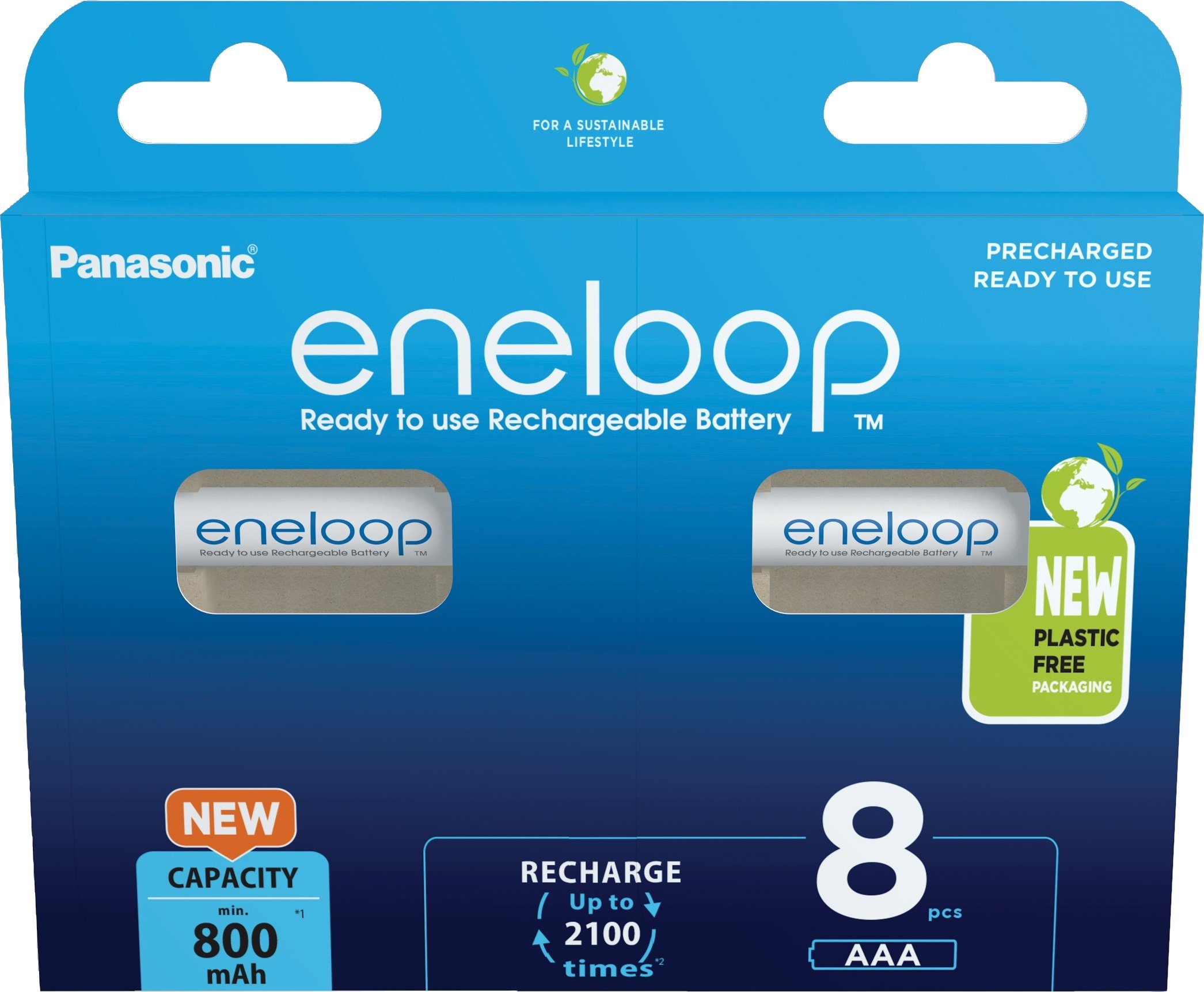 eneloop Eneloop Micro/AAA/HR03 Akku Micro (8 St), 1.2V/800mAh