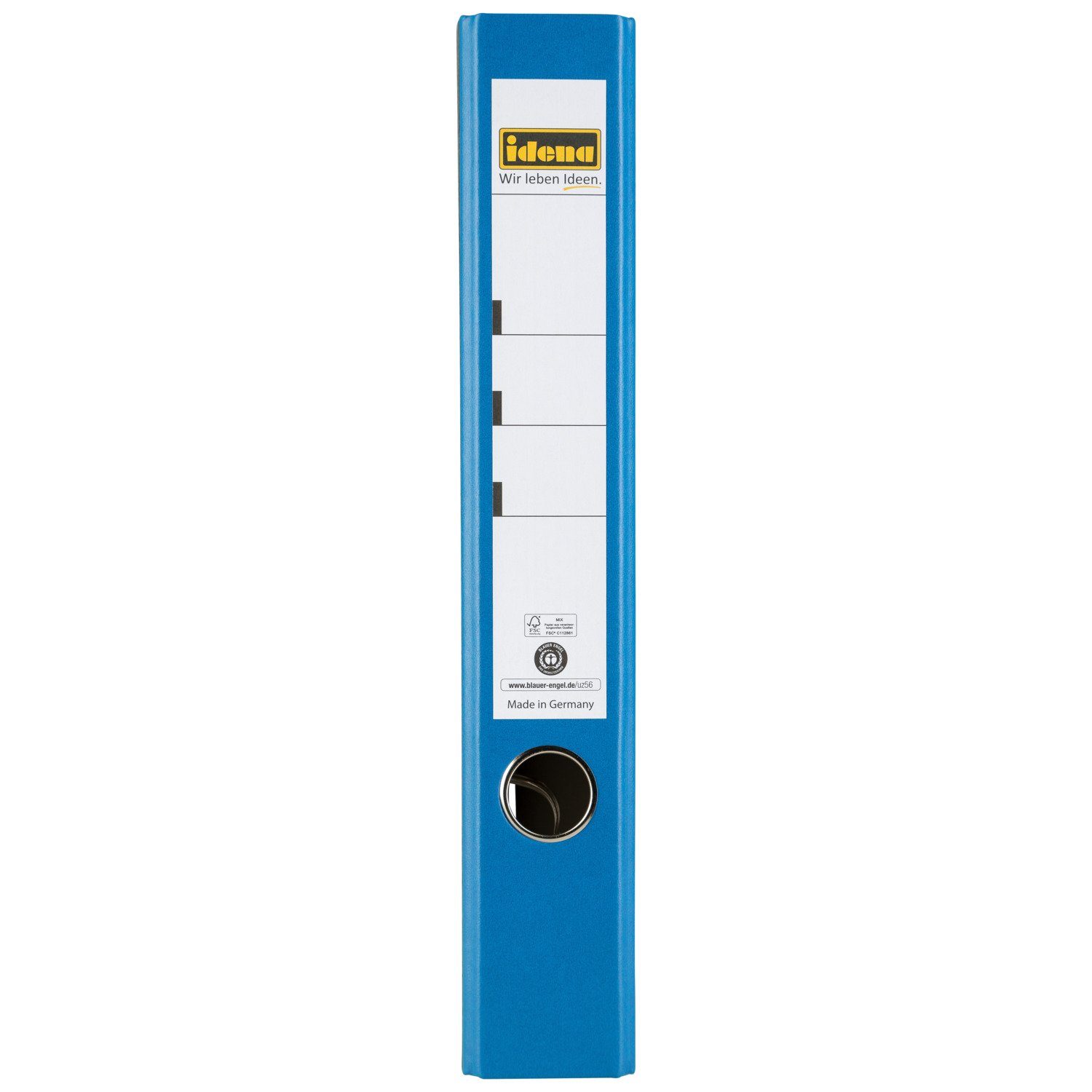 Idena Aktenordner Idena 303067 - Ordner für DIN A4, 5 cm schmal, Wolkenmarmor, blau, 1