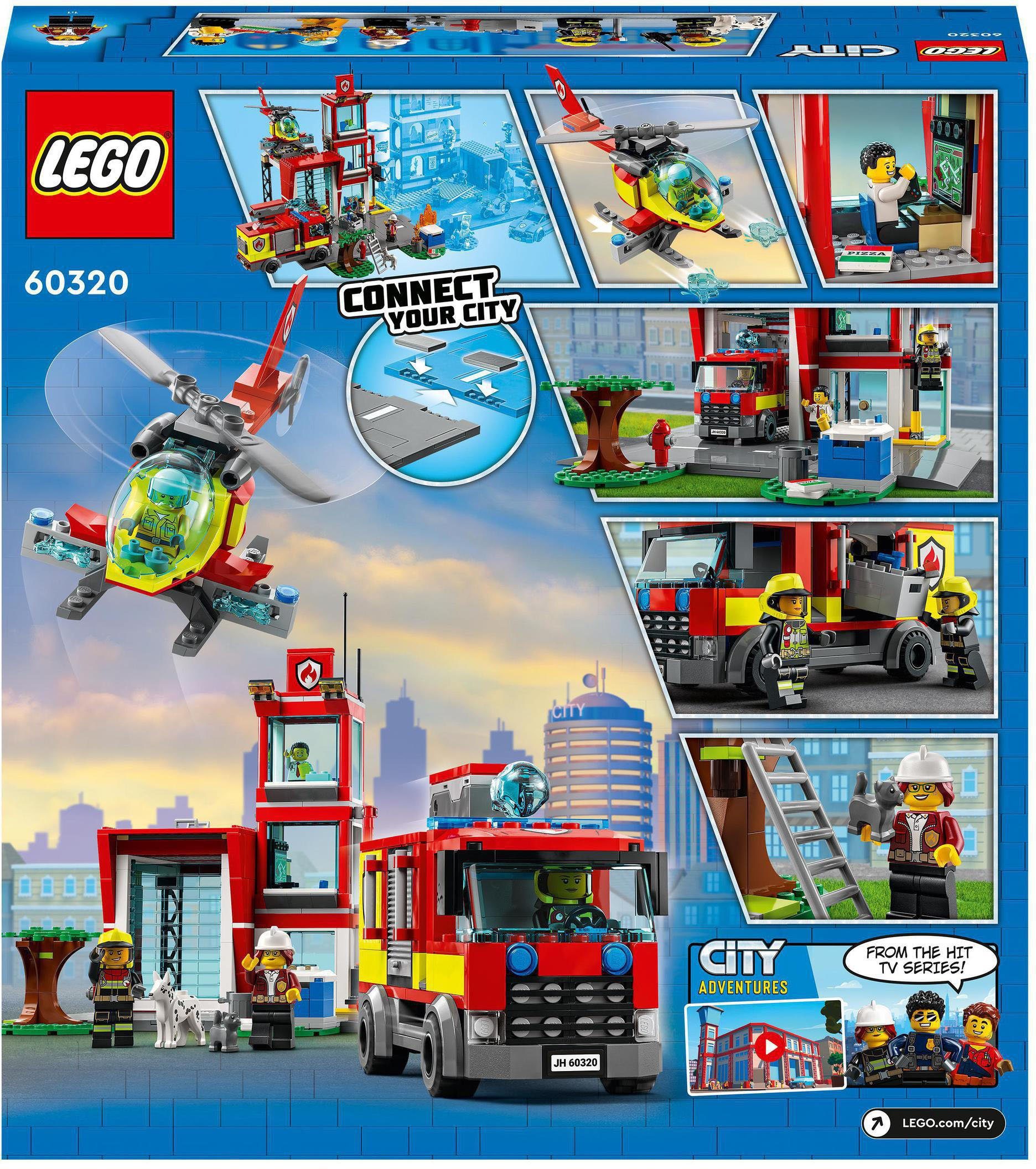 LEGO® Konstruktionsspielsteine Feuerwache St) (540 LEGO® (60320), City