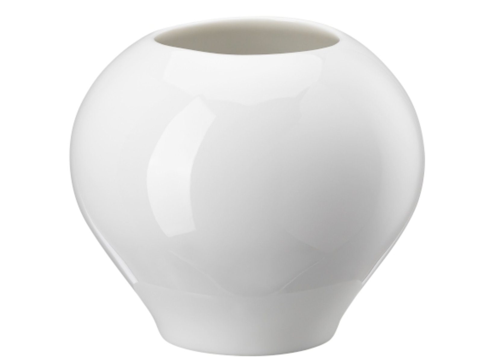 Dekovase Flower Minis Weiss Vase kugelförmig