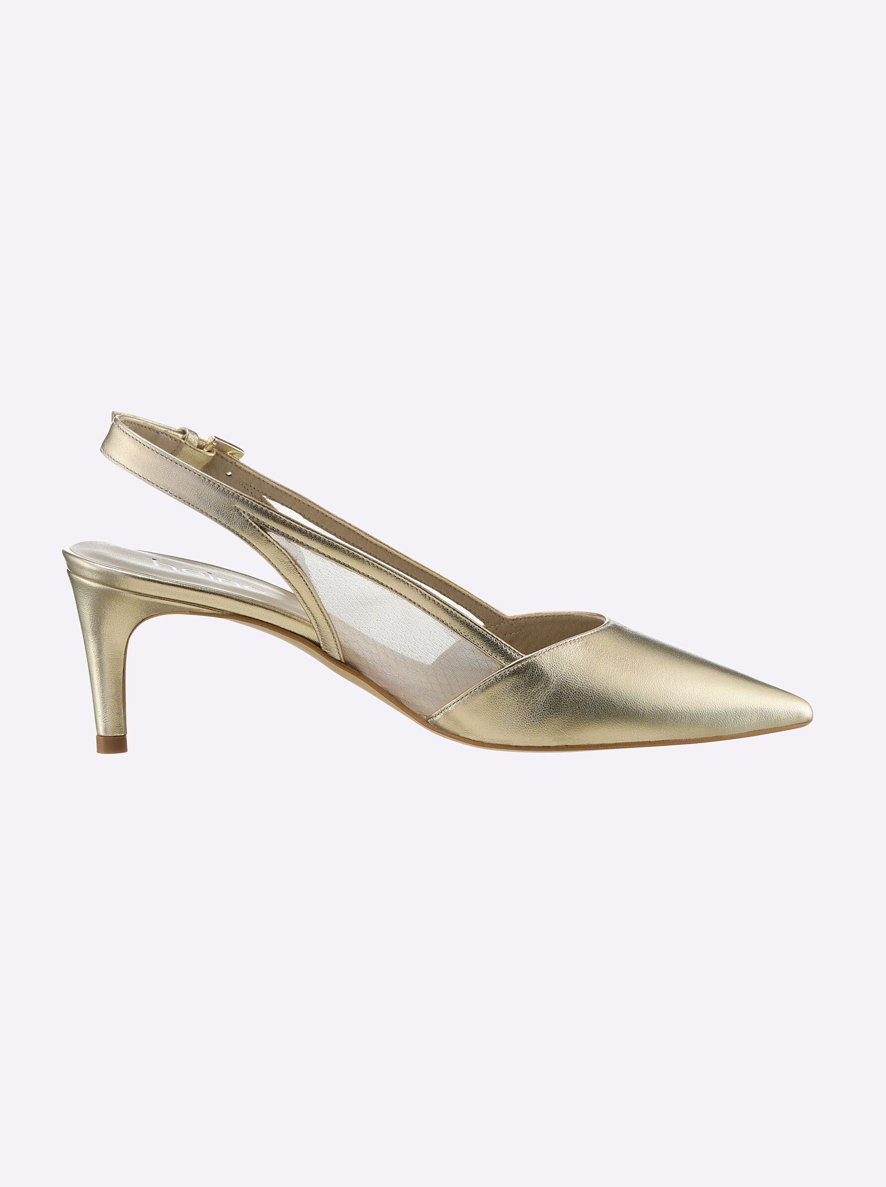 Pumps goldfarben heine