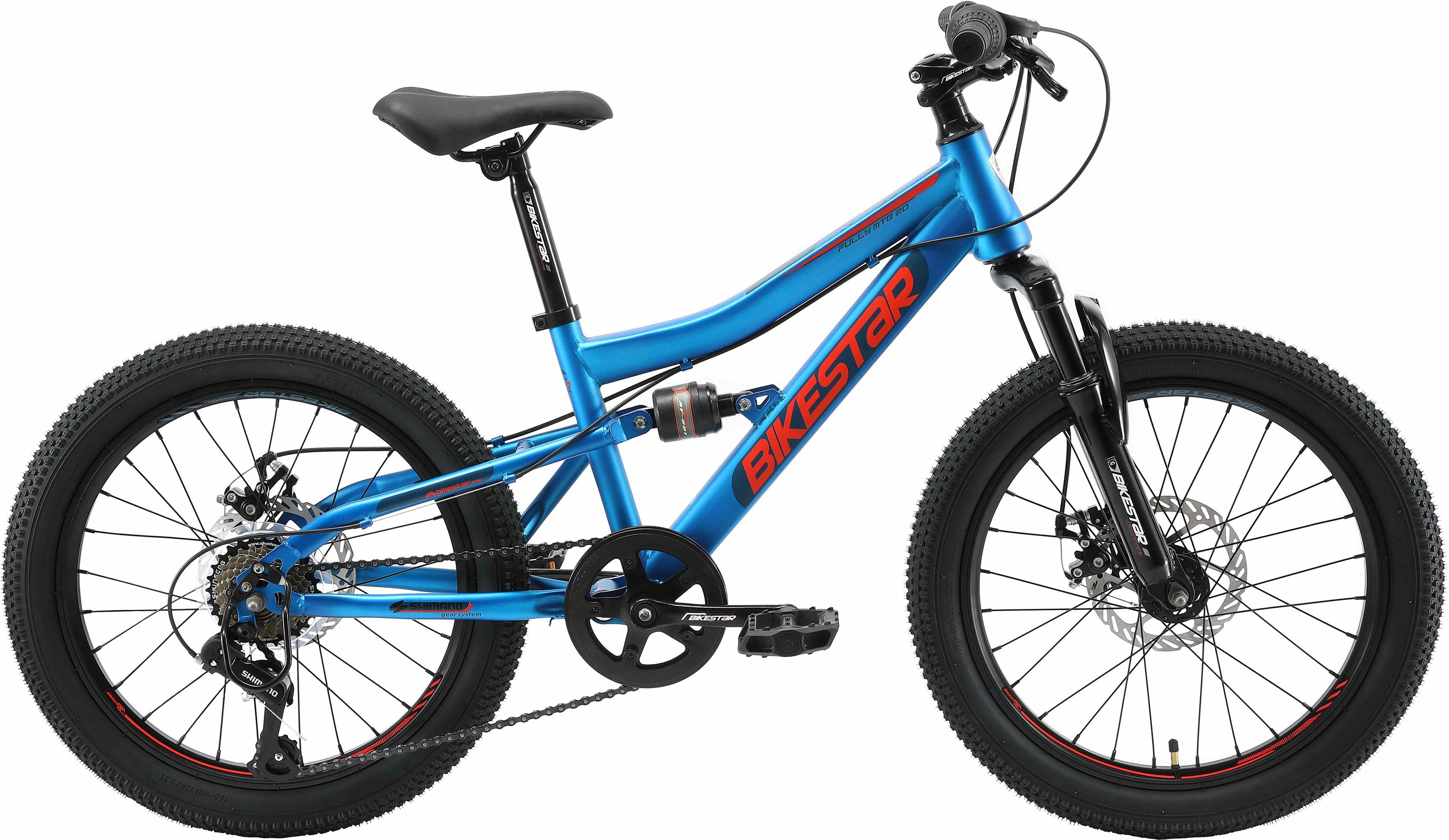 Bikestar Jugendfahrrad, 7 Gang Shimano RD-TY21 Schaltwerk, Kettenschaltung