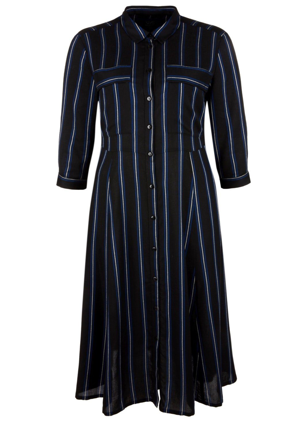 QS A-Linien-Kleid Blusenkleid