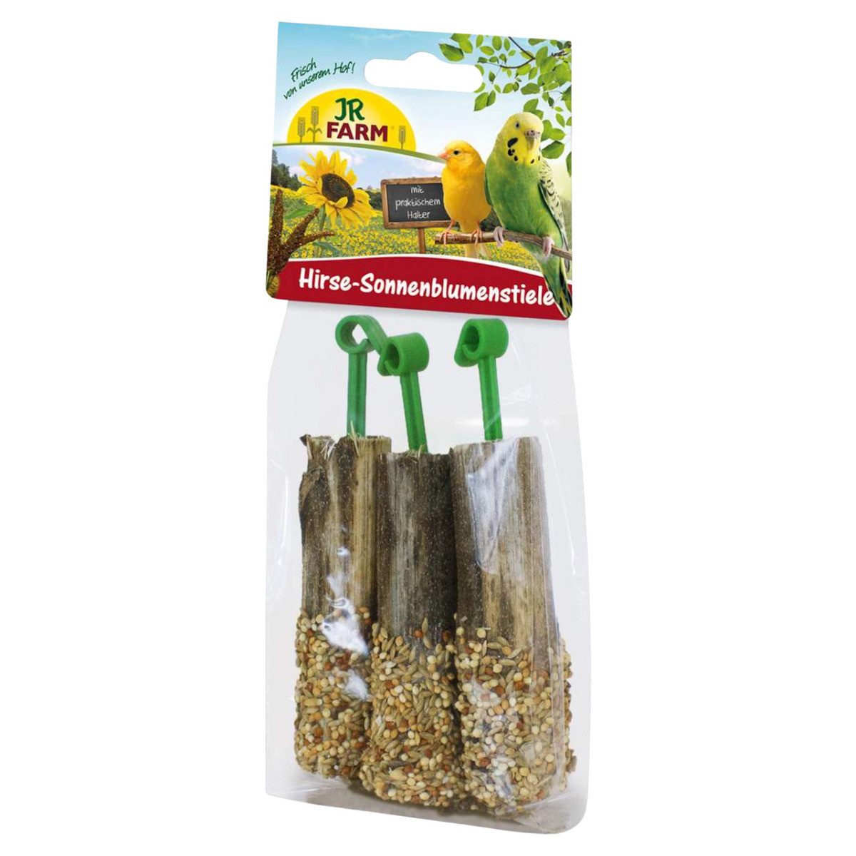 JR Farm Birds Hirse-Sonnenblumenstiele 20 g - 4 Stück, für: Vogel