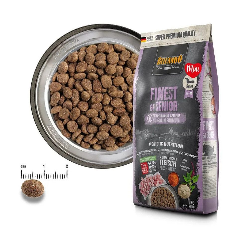 Belcando Finest GF Senior - getreidefreies Trockenfutter für ältere Hunde, Trockenfutter für: Hunde