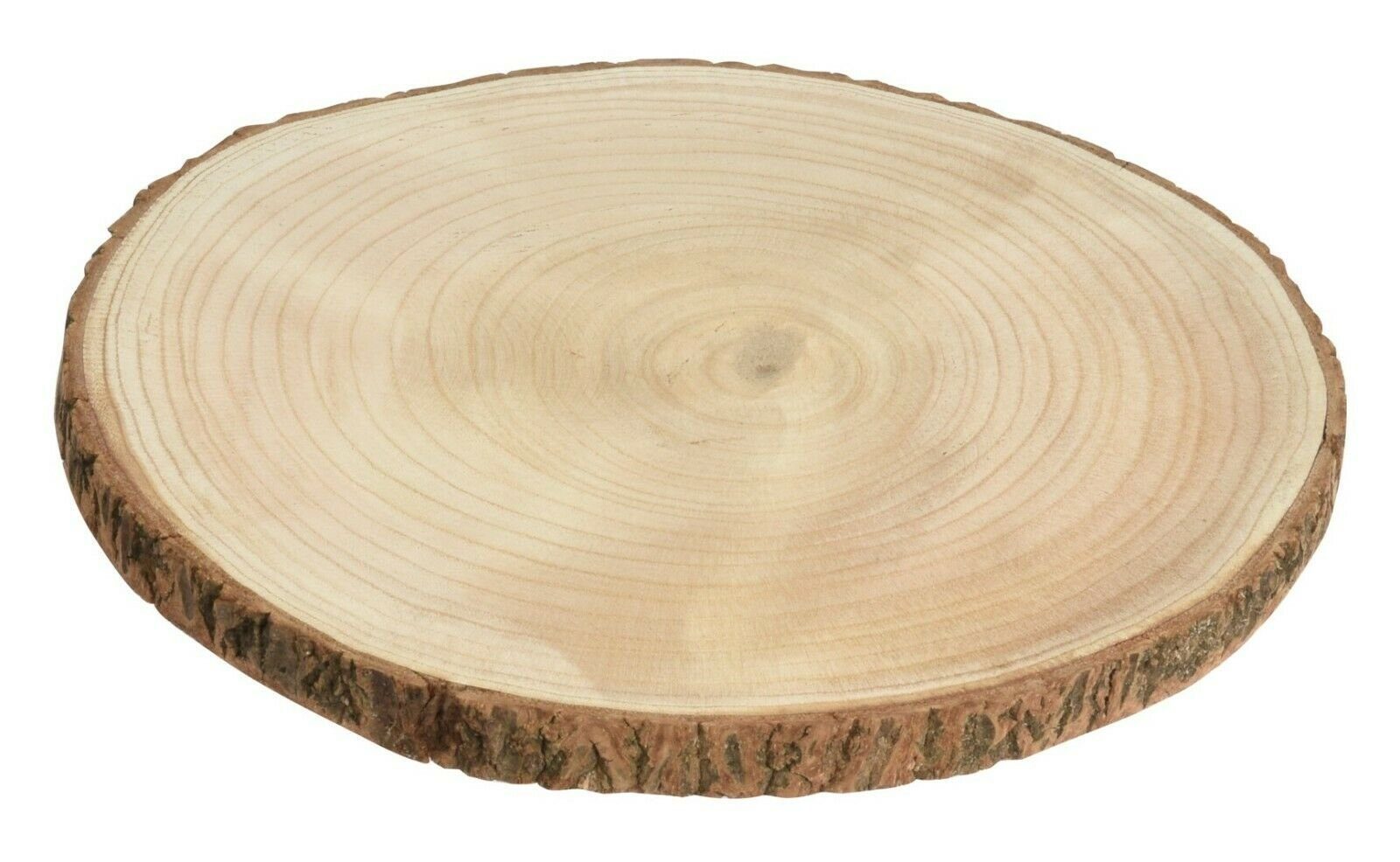 Meinposten Dekoschale Dekobrett Baumscheibe Holz Holzbrett Brett Tablett Tischdeko Holzscheibe Ø 25 cm (1 St), Vollholz