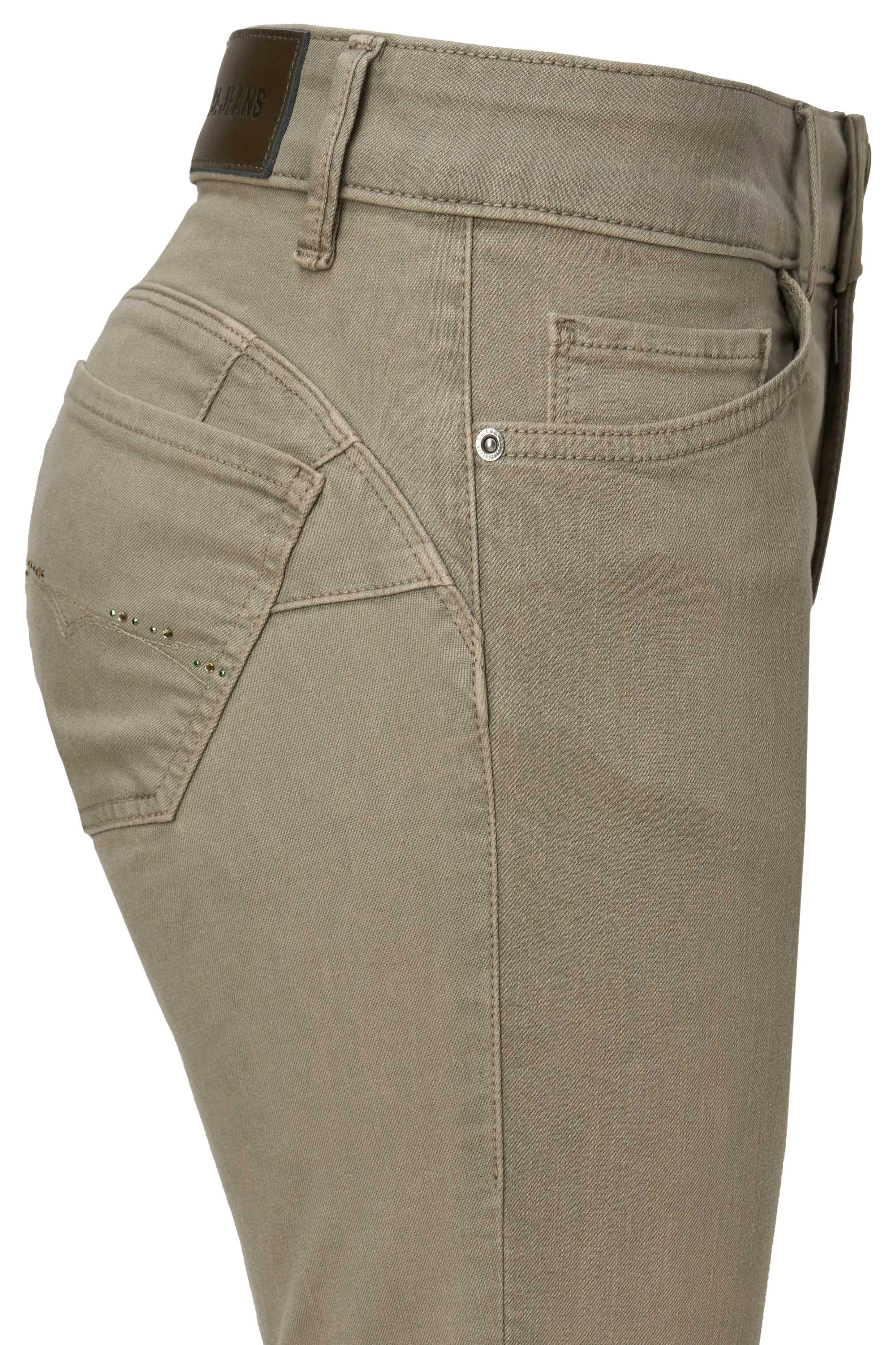 Salsa Stretch-Jeans SALSA JEANS WONDER PUSH UP SKINNY CROPPED olivgrün 2100 günstig online kaufen