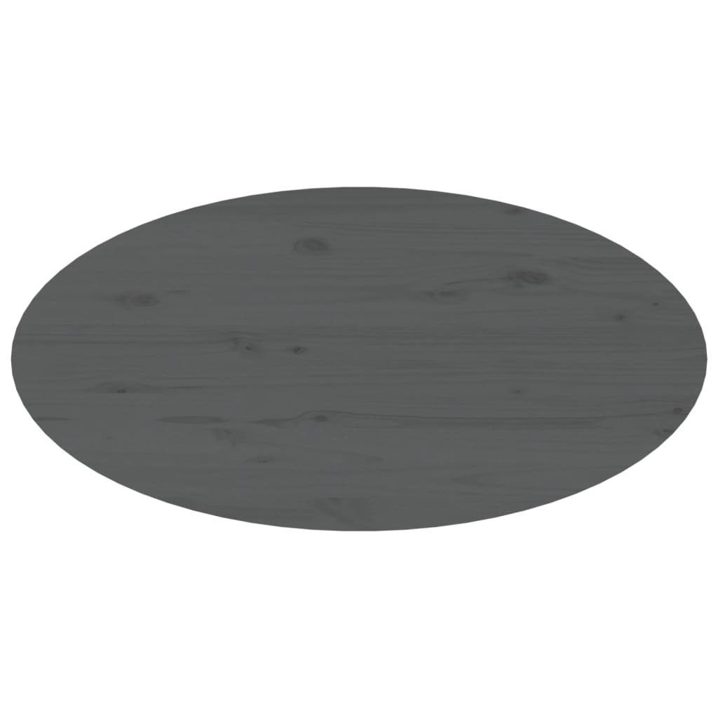vidaXL Couchtisch Couchtisch | Massivholz 80x40x35 Kiefer (1-St) Grau Grau cm Grau