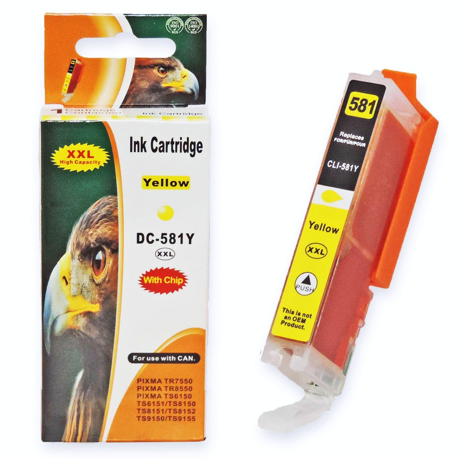 Kompatibel Canon CLI-581 XXL, 1997C001 Gelb Tintenpatrone (8300)