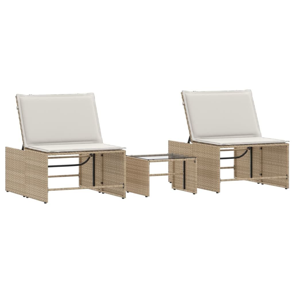 vidaXL Gartenliege Sonnenliegen 2 Stk. mit günstig online kaufen