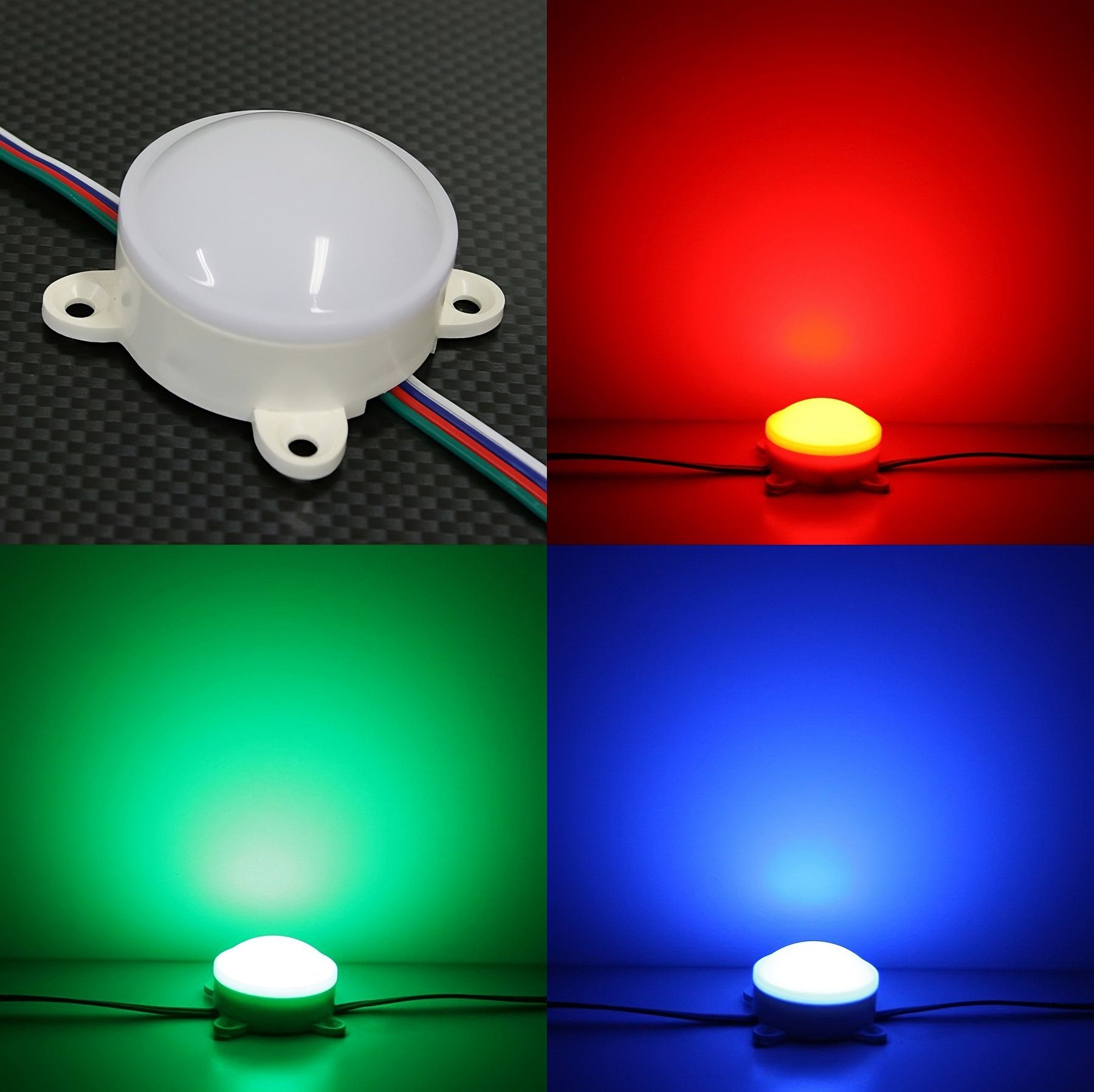 Ogeled LED-Lichterkette 24V, RGB, Außen, Gartenleuchte, Bunt, Wasserdicht, Dimmbar, Hintergrundbeleuchtung, Farbwechsel, Deckenlampe, wasserfest