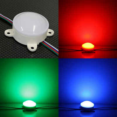 Ogeled LED-Lichterkette 24V, RGB, Außen, Gartenleuchte, Bunt, Wasserdicht, Dimmbar, Hintergrundbeleuchtung, Farbwechsel, Deckenlampe, wasserfest