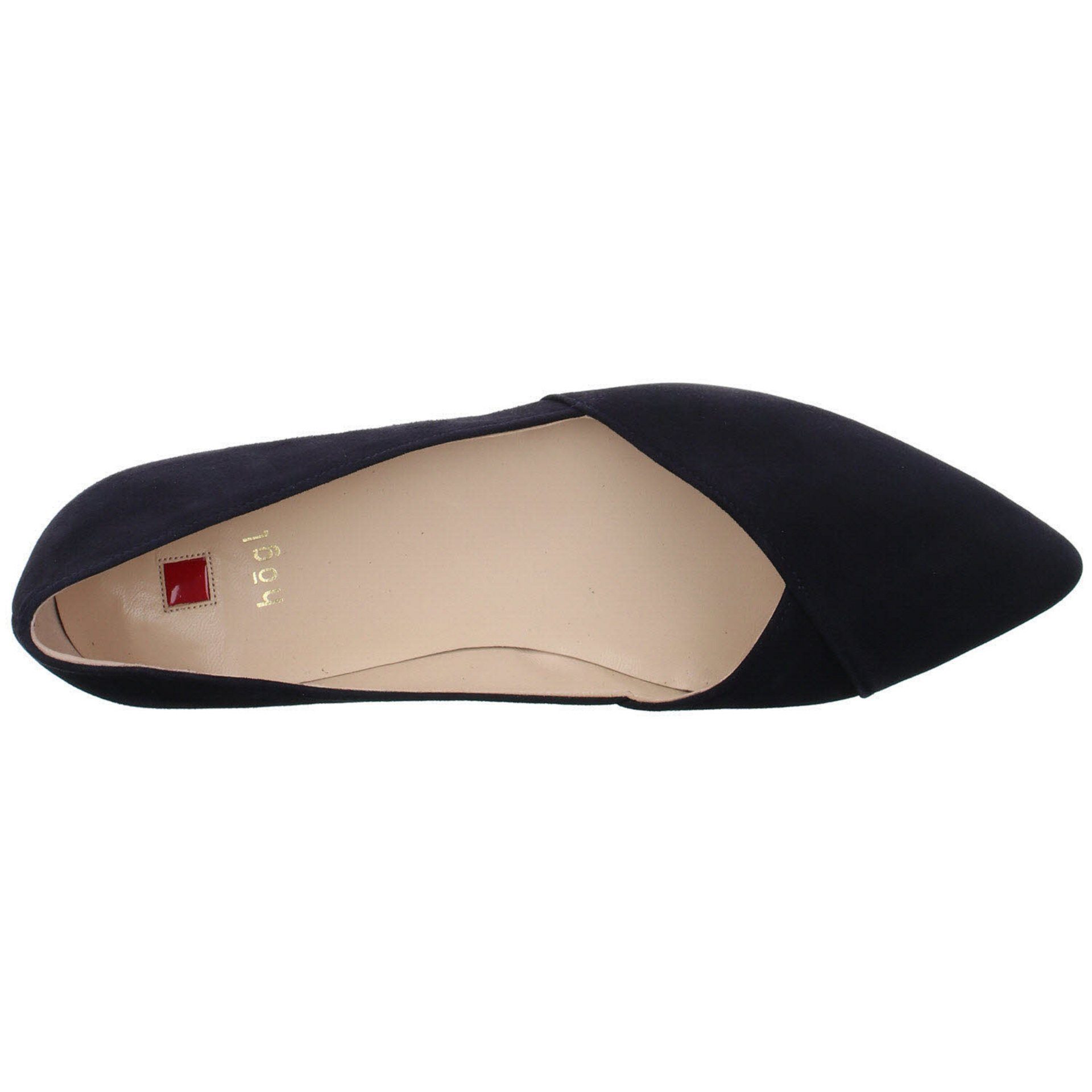 Ballerina Bequem Ballerinas Schuhe Veloursleder Flats Högl ocean Ballerina