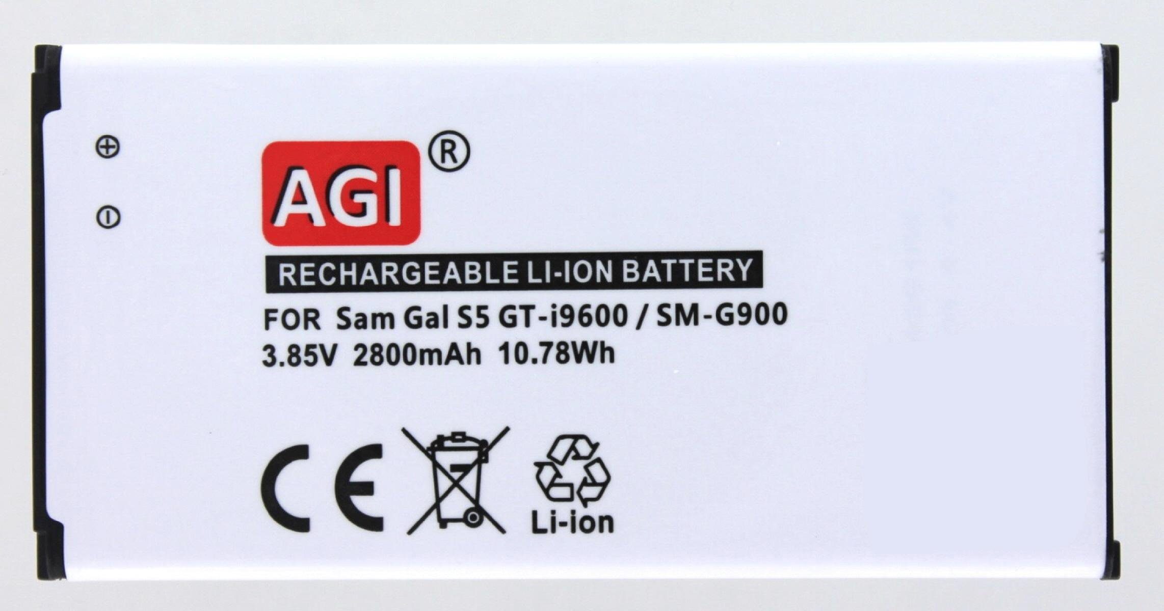 AGI Akku kompatibel mit SM-G870, Samsung S5, Galaxy GT-I9600 Akku Akku