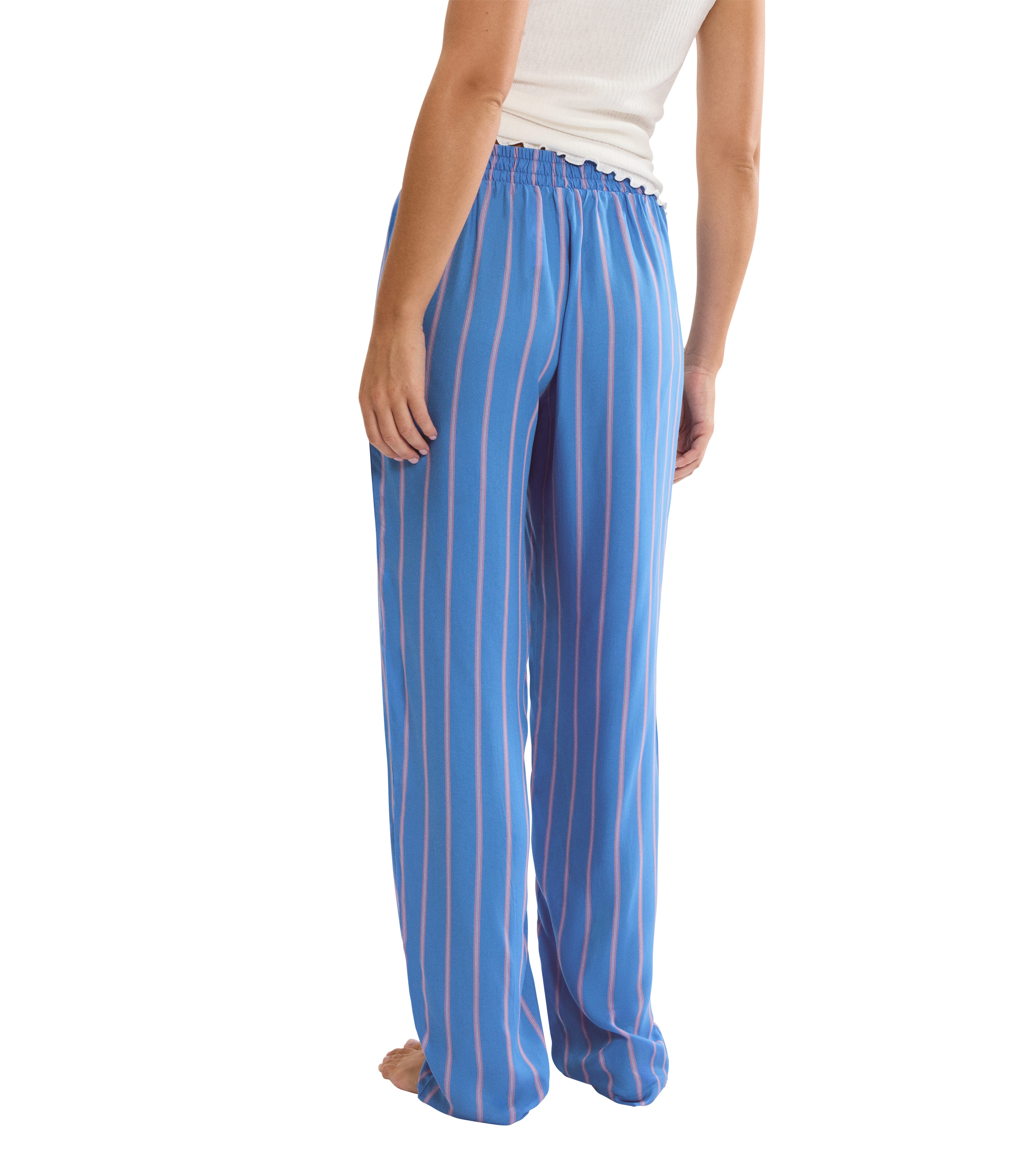 Triumph Pyjamahose Mix & Match Trousers Viscose 01 Gummizug, gestreift, leicht