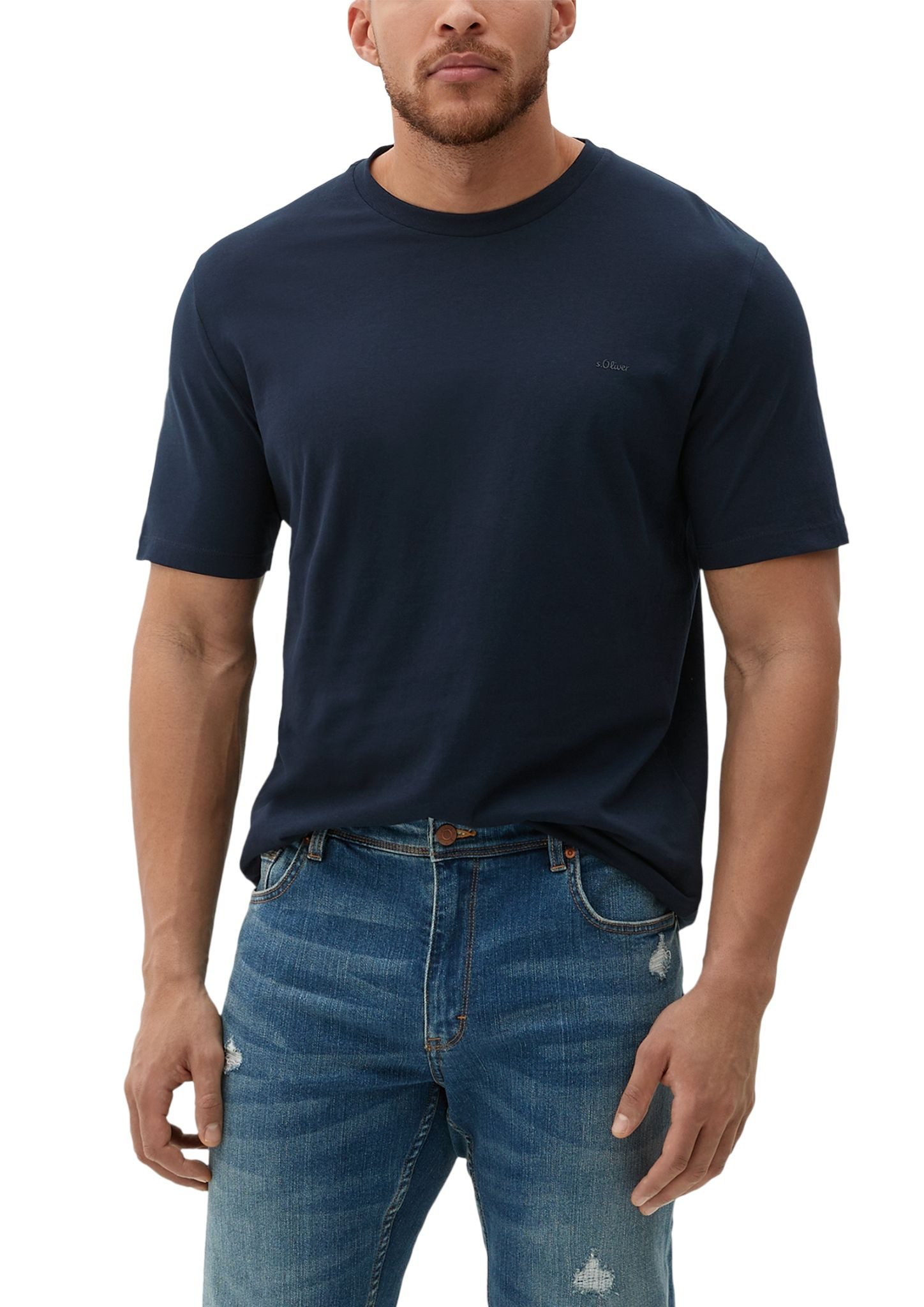 s.Oliver Langarm-Poloshirt