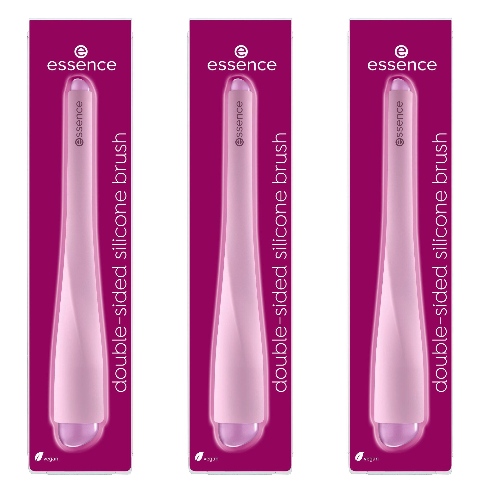 Essence Foundationpinsel double-sided silicone brush, 3 tlg.