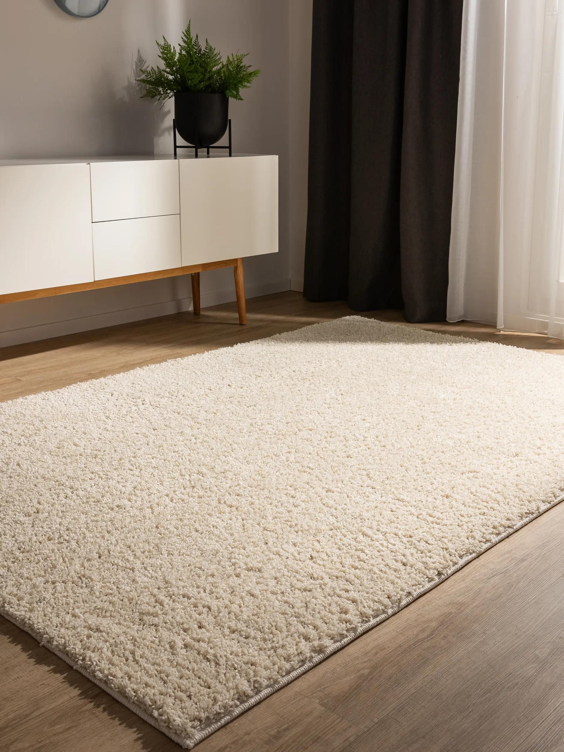 benuta Hochflor-Teppich Soho, rechteckig, Höhe: 31 mm, Teppich Wohnzimmer, Schlafzimmer, Esszimmer, Rutschfest, Waschbar