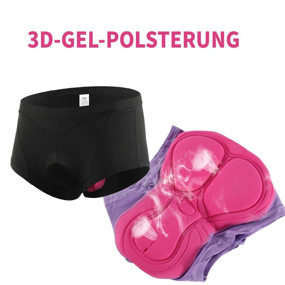 GARRYFIZH Radlerhose Damen-Fahrradunterwäsche-Shorts mit 3D-Gelpolsterung S günstig online kaufen