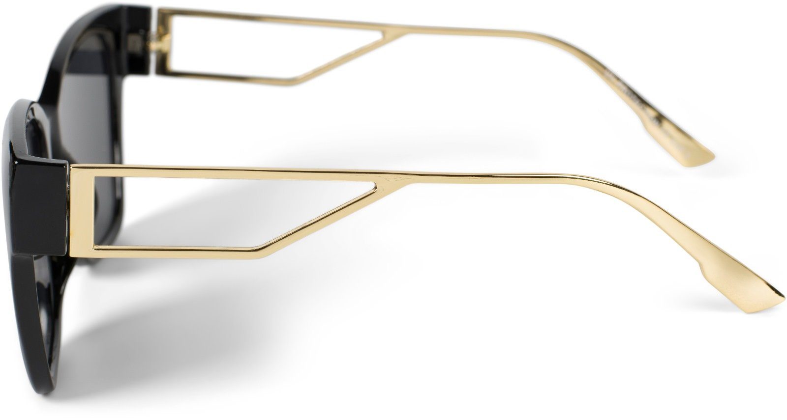 getönt Grau Gestell Getönt Schwarz-Gold / styleBREAKER Sonnenbrille (1-St) Glas
