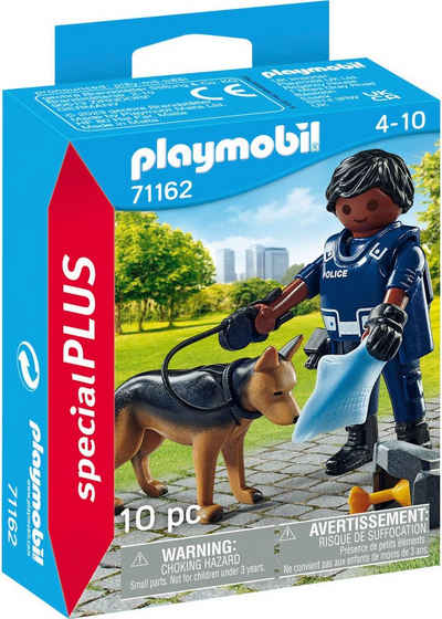 Playmobil® Konstruktions-Spielset Polizist mit Spürhund (71162), Special Plus, Made in Europe