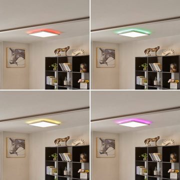Arcchio LED Panel Brenda, dimmbar, LED-Leuchtmittel fest verbaut, Farbwechsel RGB + weiß, Modern, Aluminium, Kunststoff, weiß, inkl. Leuchtmittel,dimmbar,inkl.