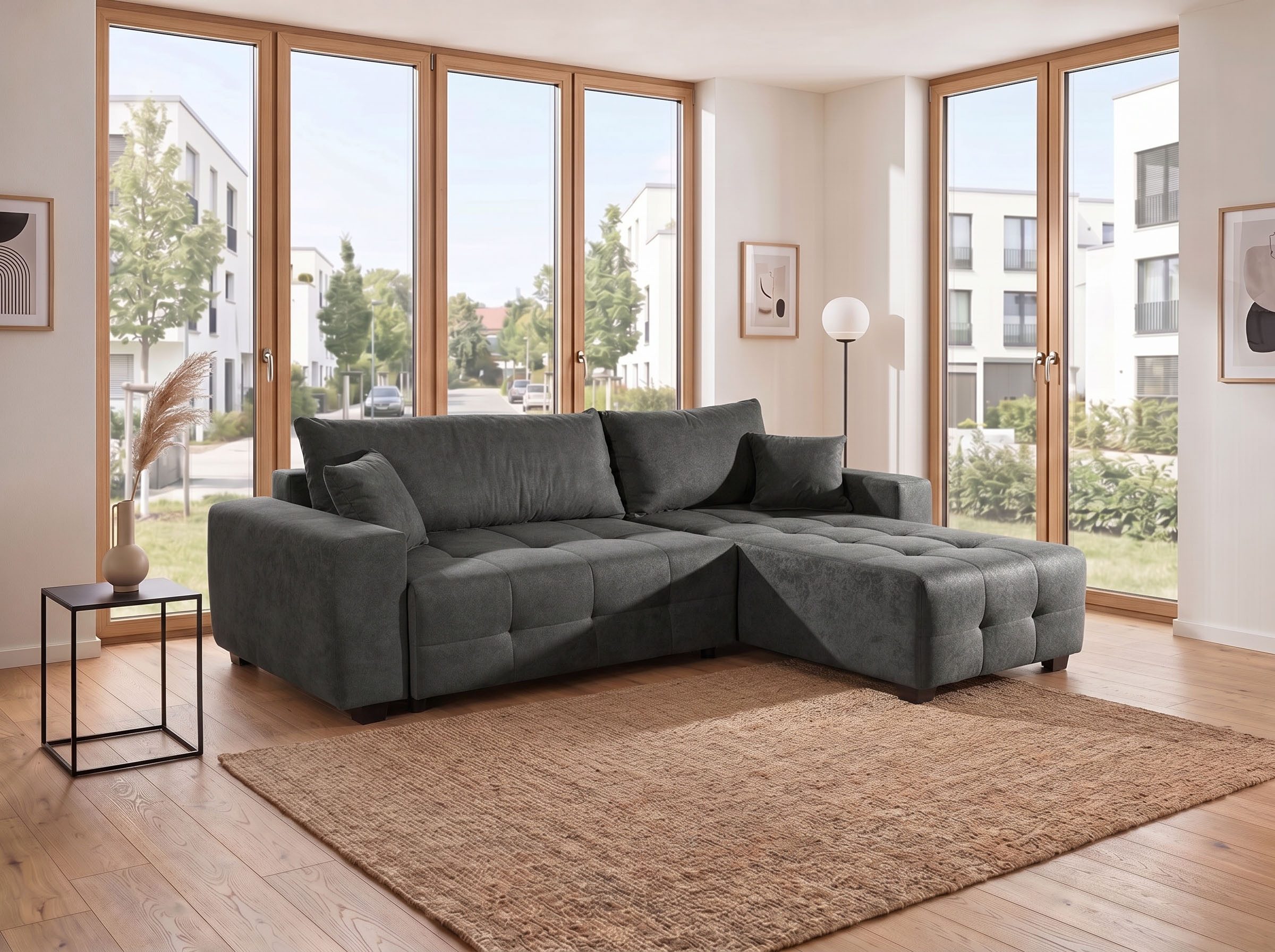 OTTO home Ecksofa Bella L-Form, B: 234 cm - OTTO. Verlässliche Qualität., Ecksofa,Schlaffunktion,Bonnelfederkern,Rückenkissen