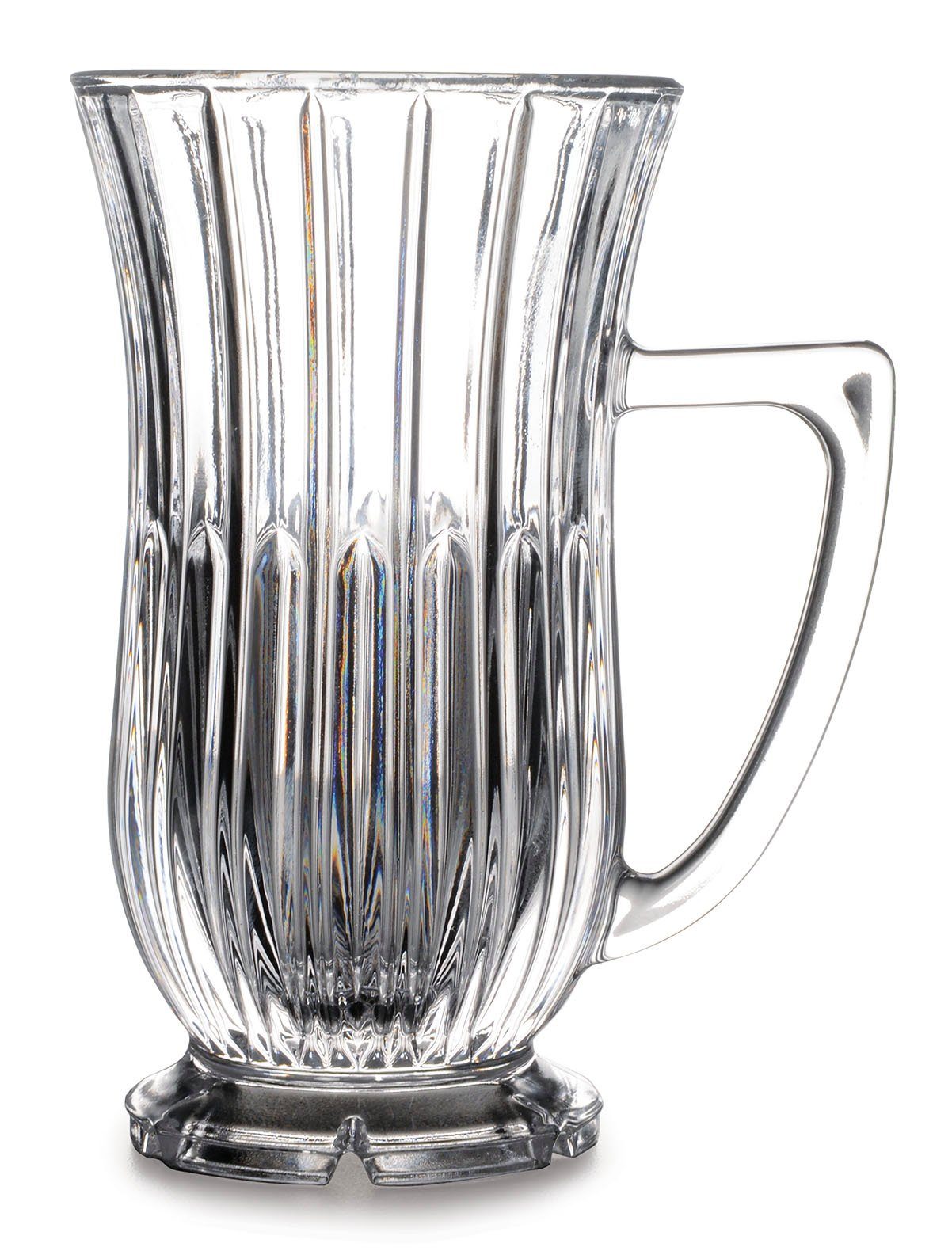 Pasabahce Teeglas Elegante Kristall-Teegläser mit Henkel – 2er Set – 155 ml, 2-tlg., Kristallglass