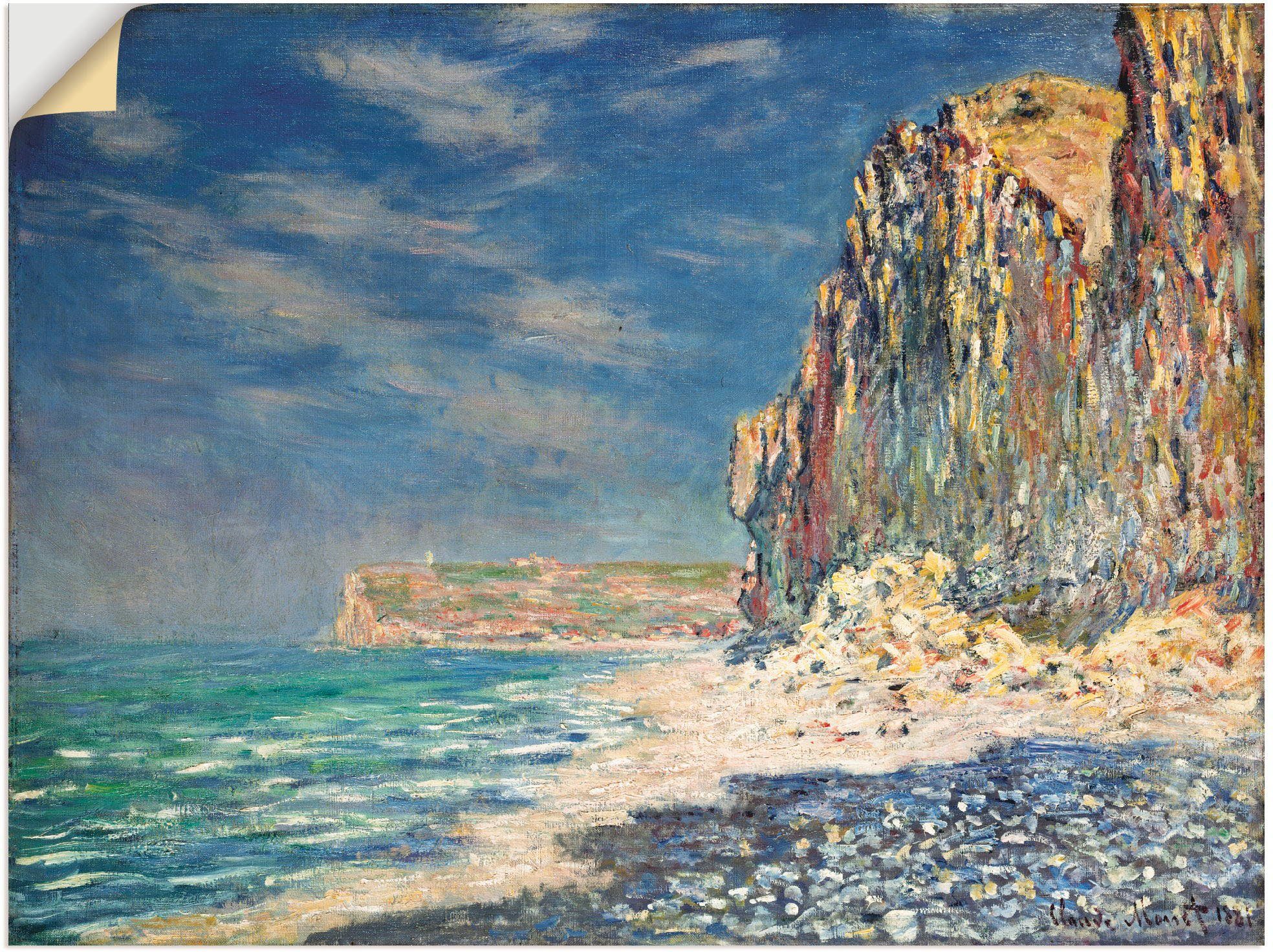Artland Wandbild Steilküste bei Fécamp, Küste (1 St), als Leinwandbild, Wandaufkleber oder Poster in versch. Größen