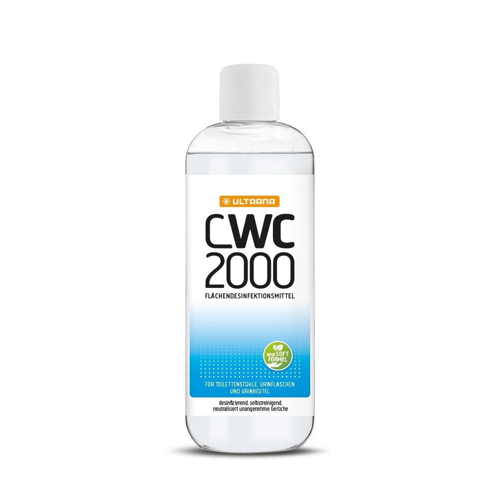 Ultrana GmbH Ultrana CWC 2000 Flächendesinfektion 500 ml Geruchsreduzierung Oberflächen-Desinfektionsmittel (Einzelartikel, [1-St. 1 Verpackung à 500 ml wirkt gegen Keime und Gerüche)