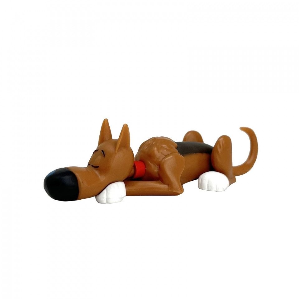 Plastoy Spiel, Lucky Luke - Rantanplan liegend - englisch