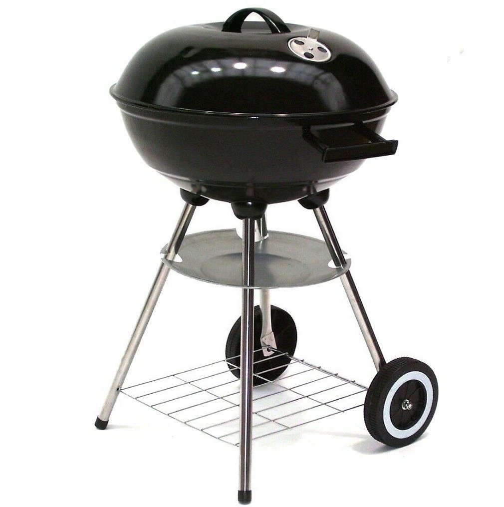 Apex Holzkohlegrill Kugelgrill XL Holzkohlegrill 43cm Standgrill Rundgrill Kohle Grill