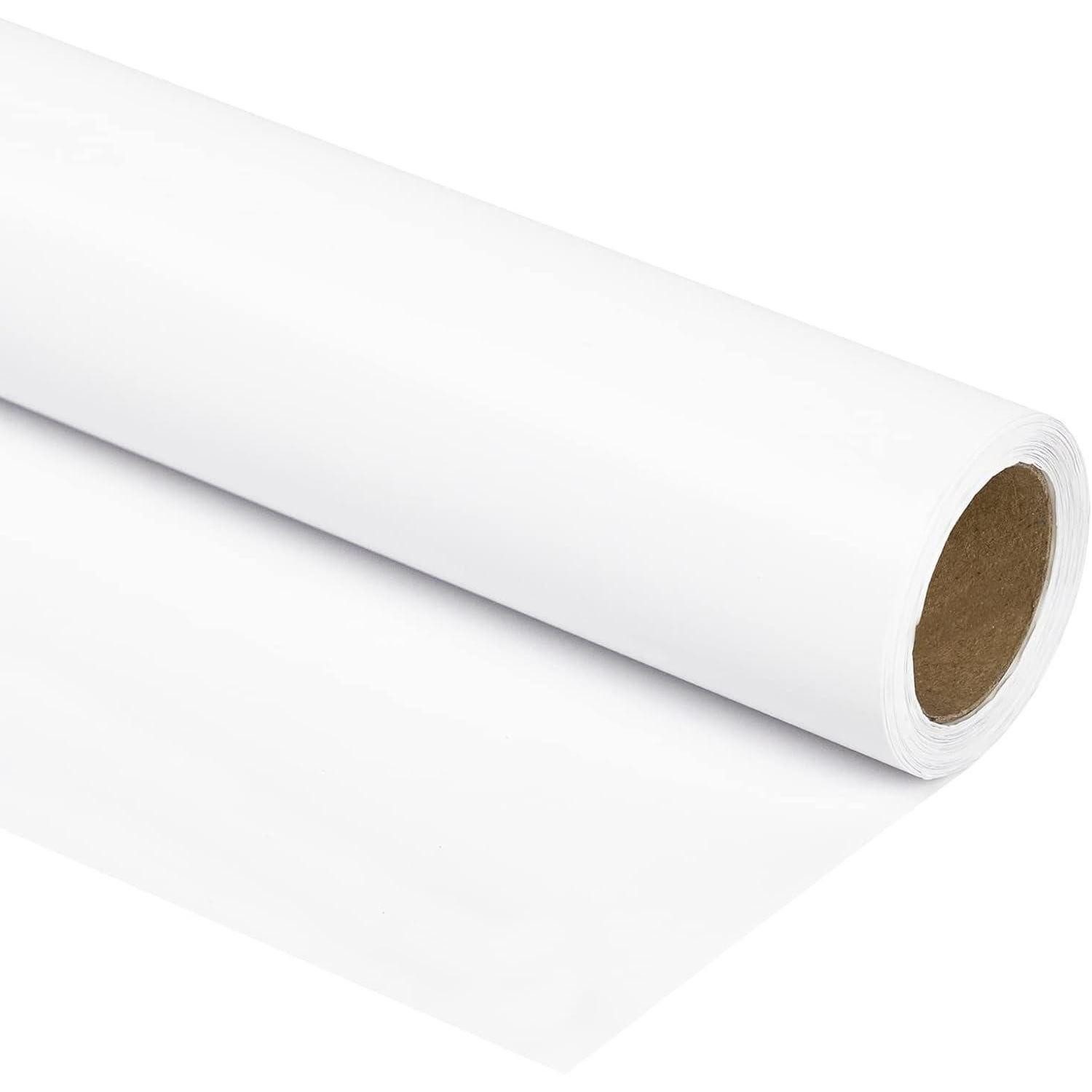 LuxusKollektion Geschenkpapier Geschenkpapier glänzend Mini Rolle Hochzeit Geburtstag 10m Weiß