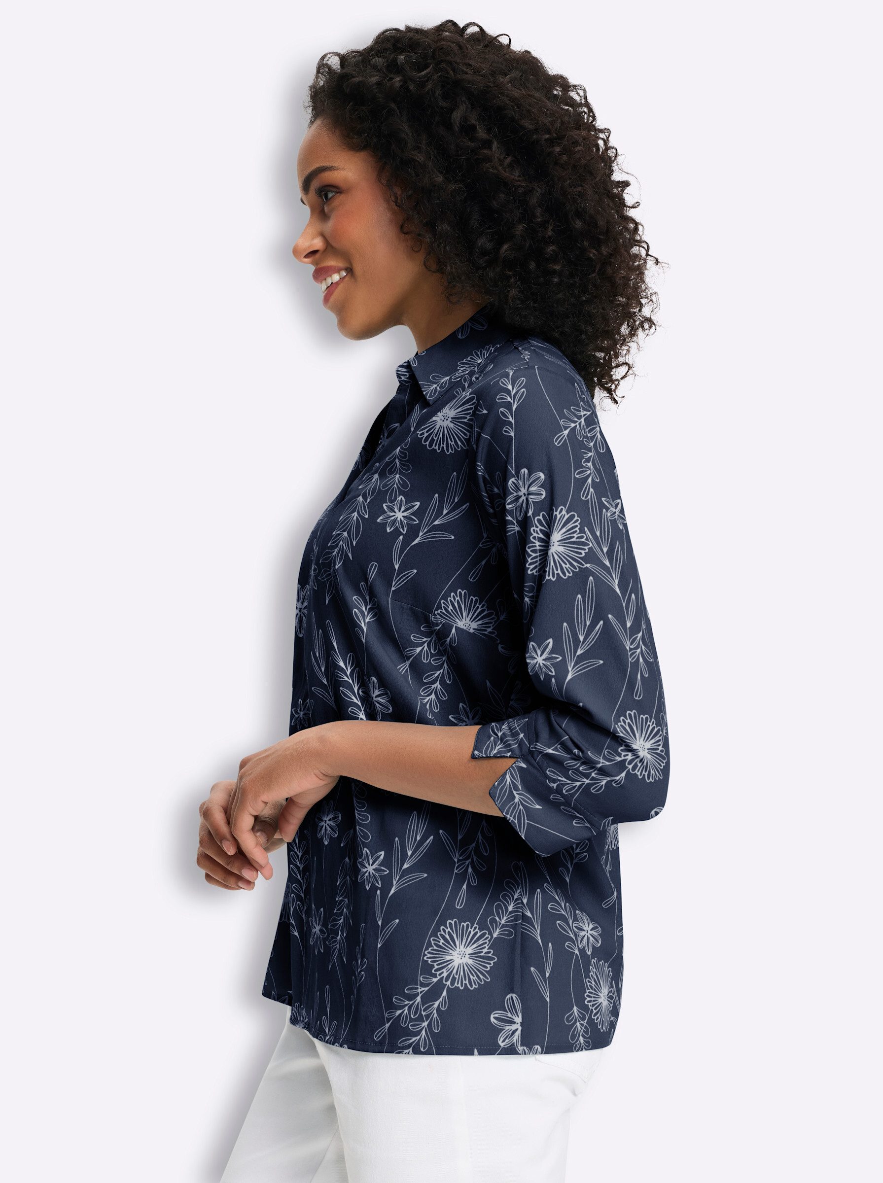 Sieh an! Klassische Bluse 3/4-Arm-Bluse 3/4-Arm – Bild 4 von 5