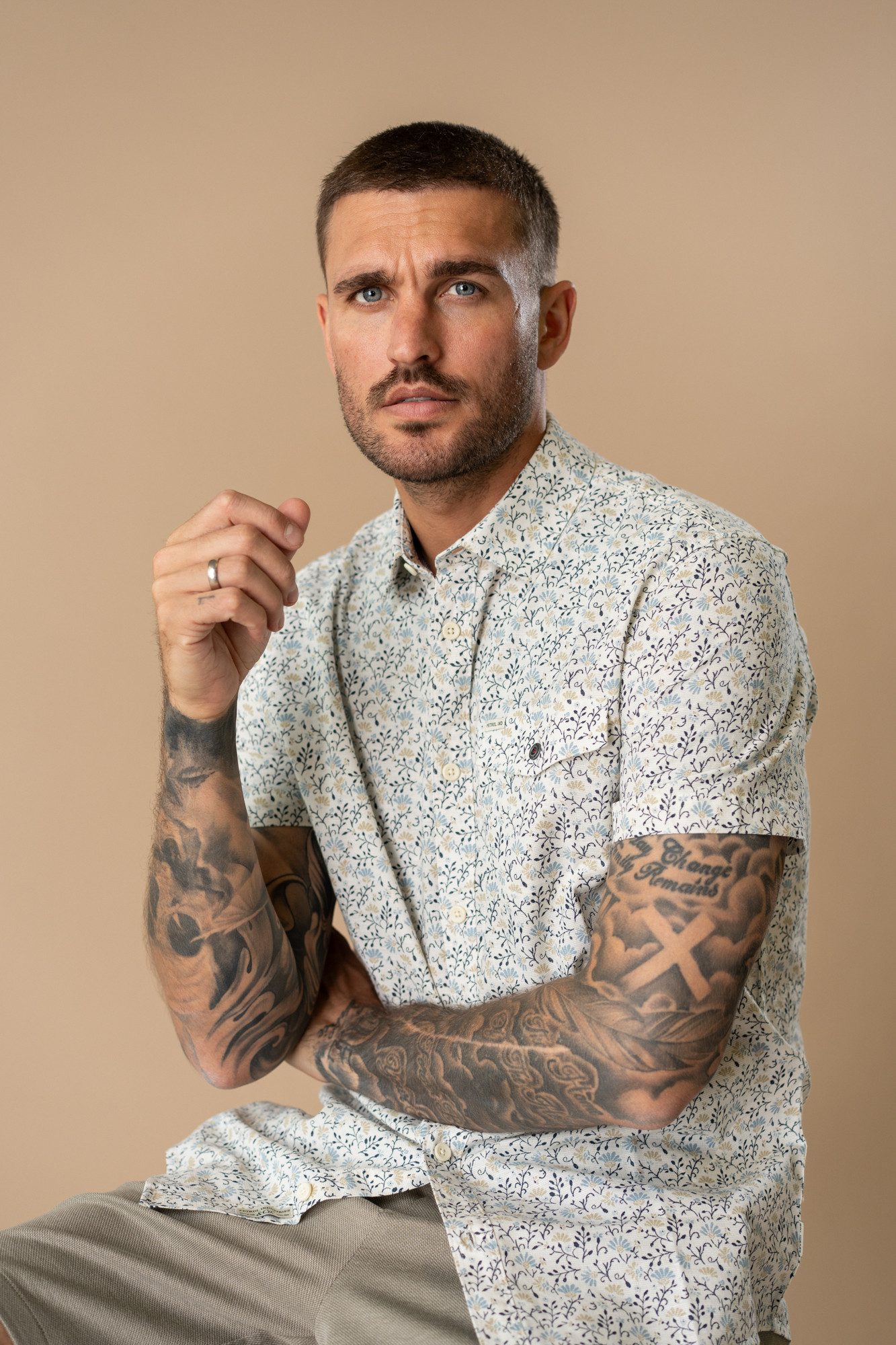 Kurzarmhemd Men Shirt Short Sleeve AOP