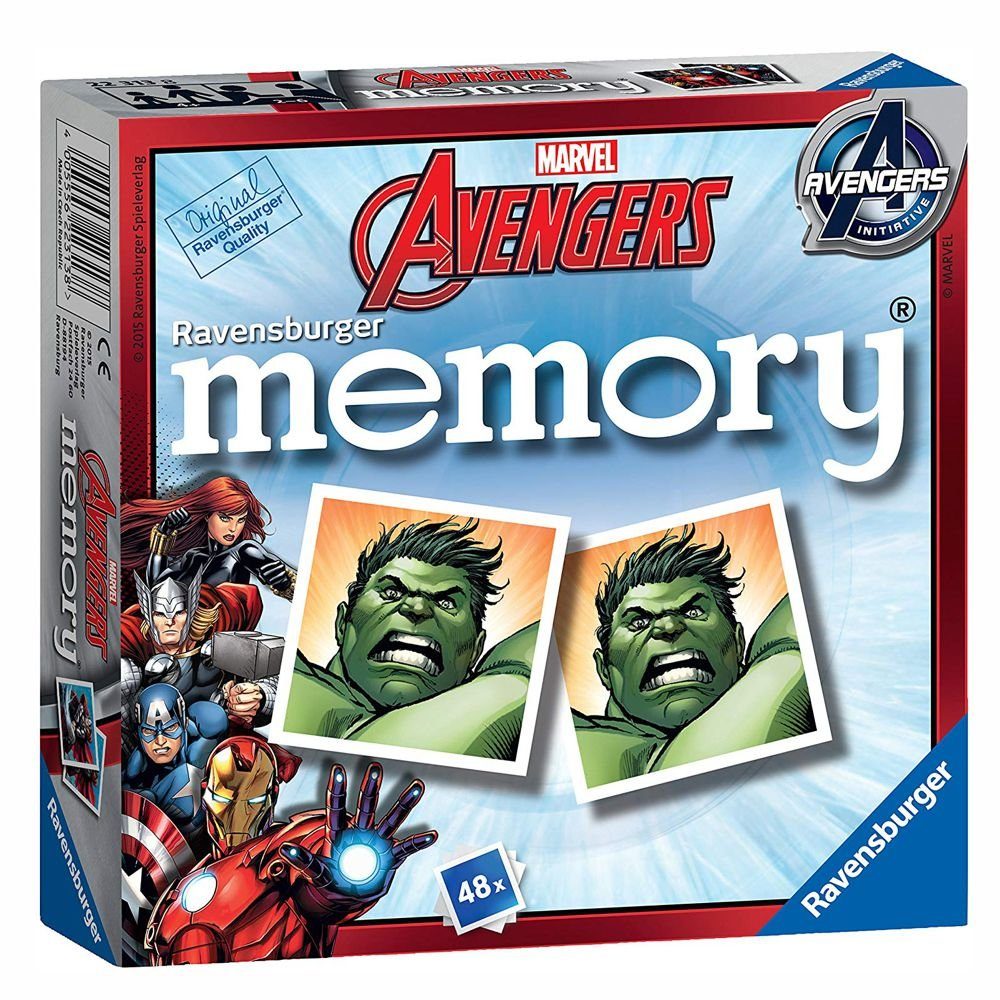 Spiel Mini Memory® 48 Bildkarten Marvel Avengers Ravensburger Spiel