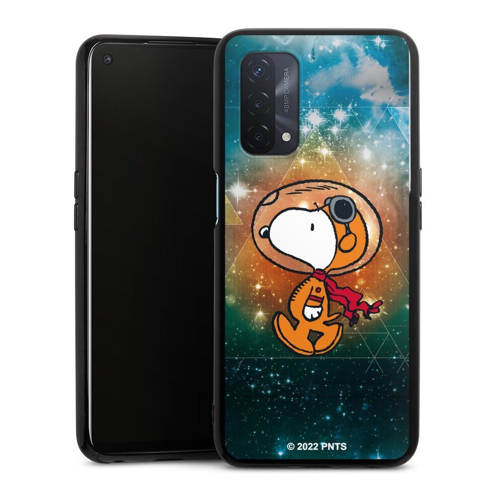 DeinDesign Handyhülle Snoopy Astronaut Offizielles Lizenzprodukt, Oppo A74 5G Silikon Hülle Bumper Case Handy Schutzhülle