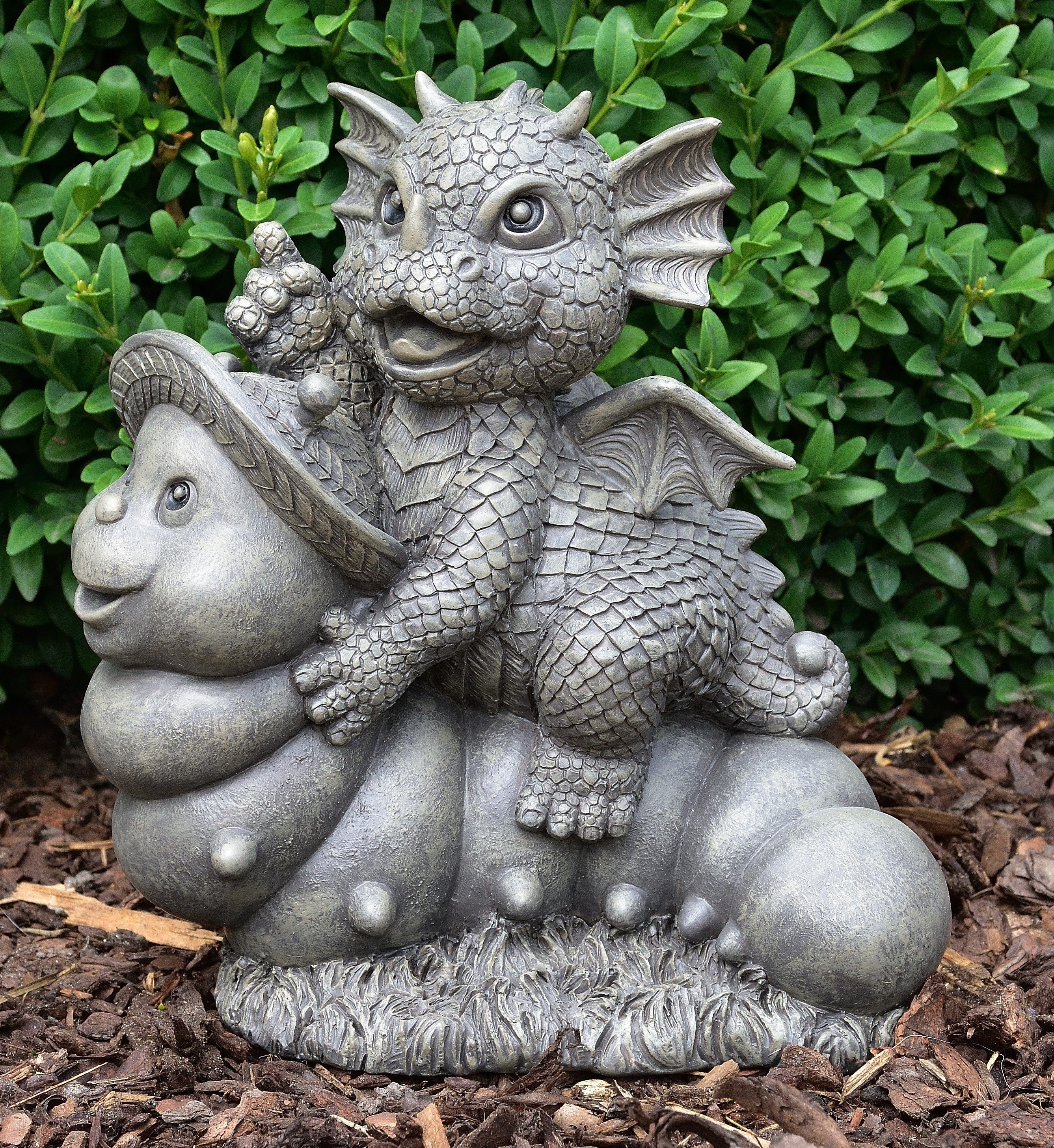 TEAMWILL Schildkröten-Figuren Set – 2 Stück, Harz, 7x5,6 Cm, Für Garten, Teich & Deko