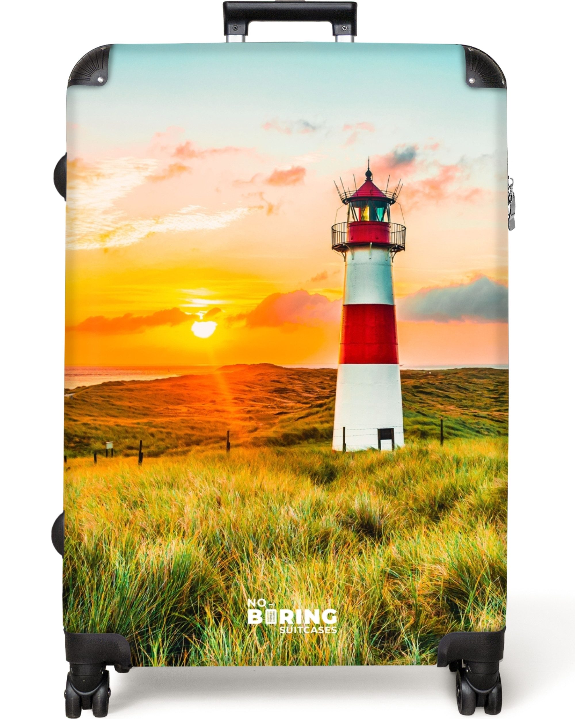 NoBoringSuitcases.com© Hartschalen-Trolley Leuchtturm bei Sonnenuntergang 7 günstig online kaufen