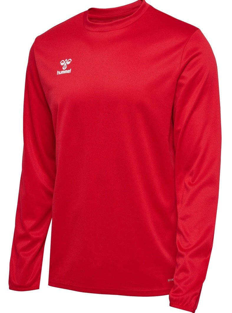 hummel Langarmshirt hmlESSENTIAL Sweatshirt (Interlock-Stoff) rot Herren