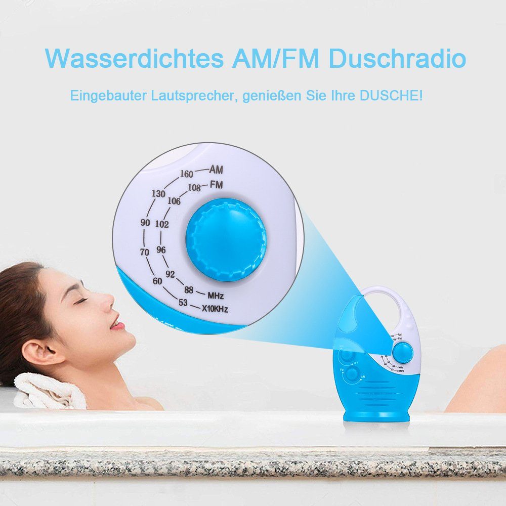 GelldG Wasserdichtes Duschradio Radio