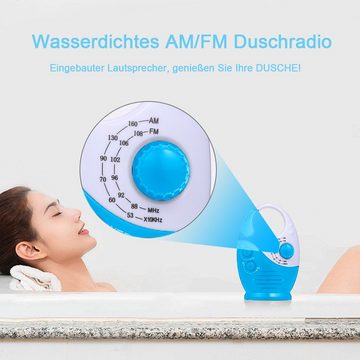 GelldG Wasserdichtes Duschradio Radio