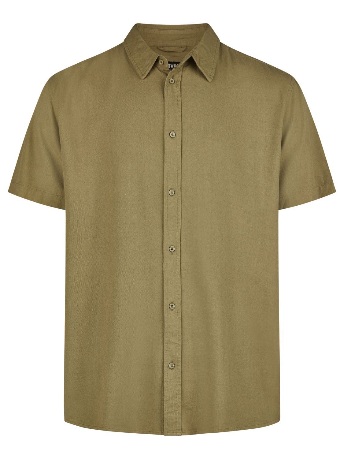 riverso Kurzarmhemd Herren Leinen Hemd RIVEmilio Regular Fit (1-tlg)