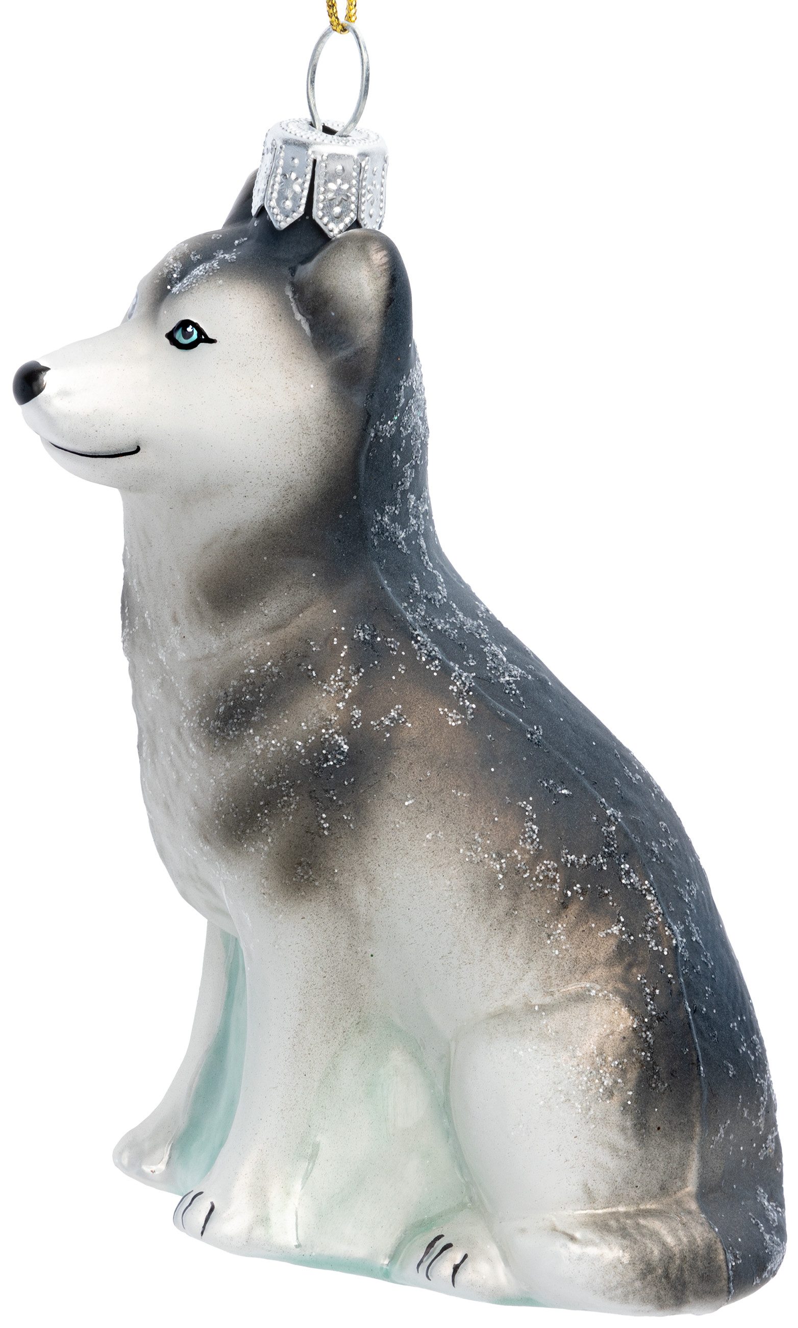 SIKORA Christbaumschmuck Husky Besondere Weihnachtskugel Glas Figur Anhänge günstig online kaufen