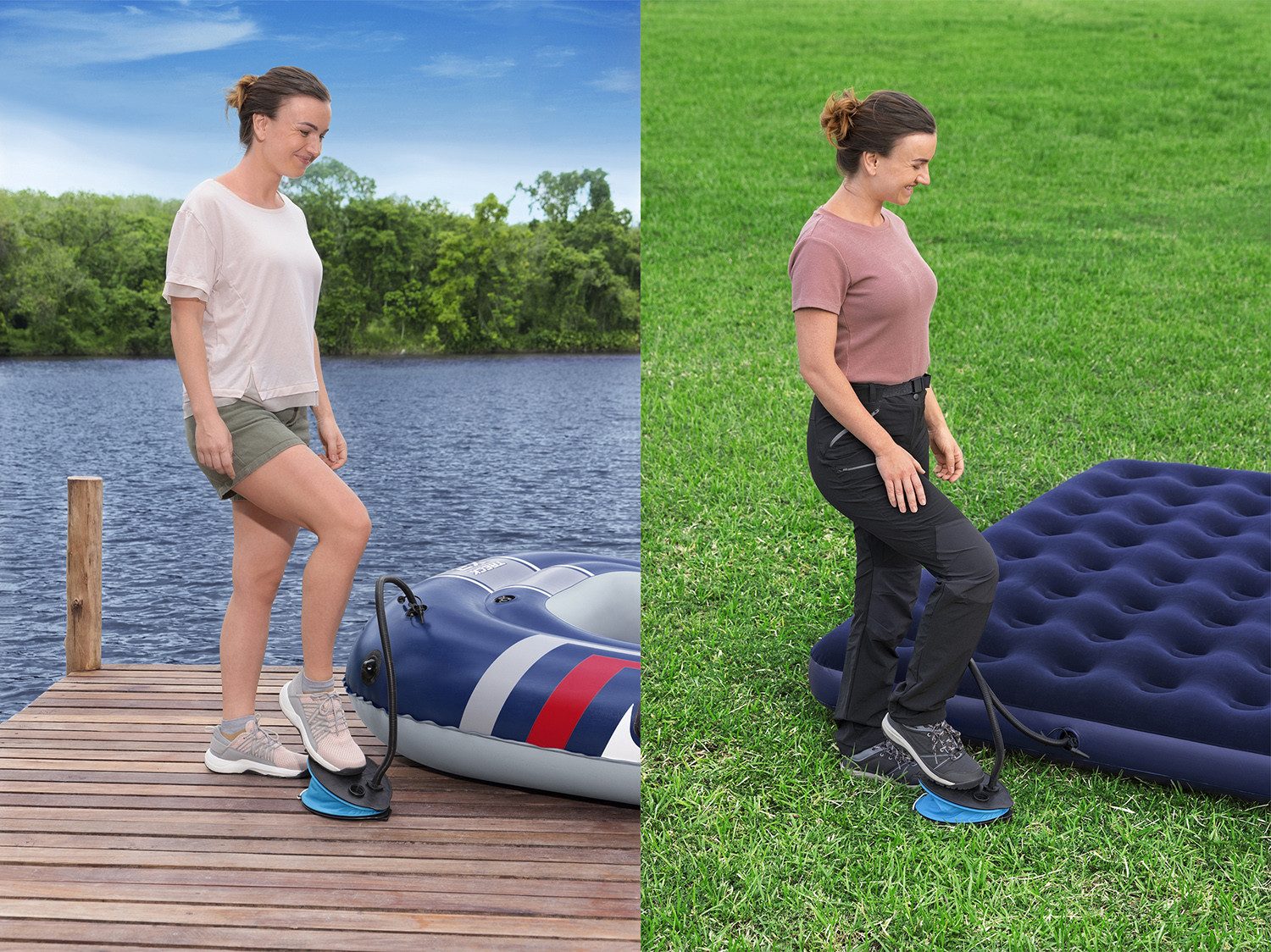 Bestway Fußpumpe Air Step™ 800 ml (Packung)
