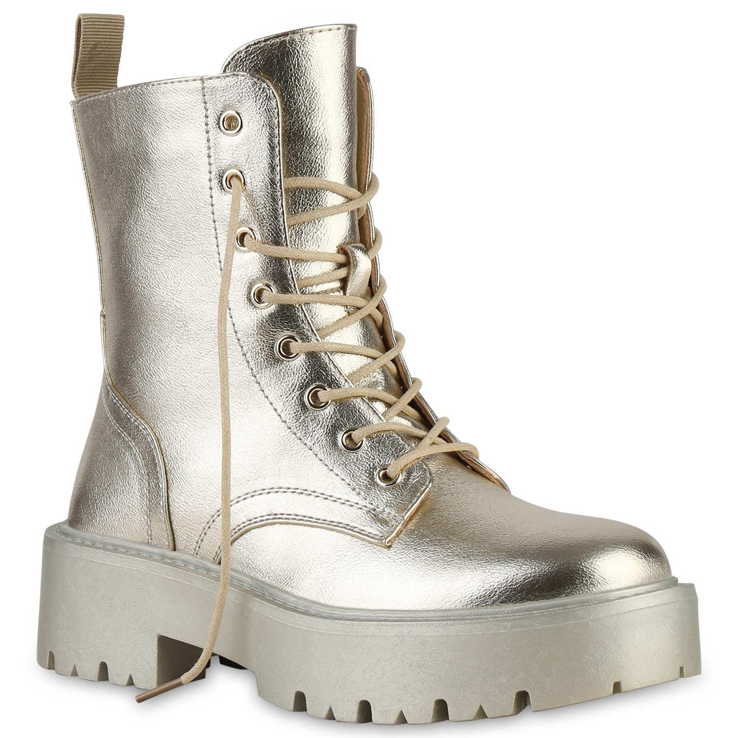 VAN HILL 840841 Plateaustiefelette Damen Leicht Gefütterte Plateau Черевики Stiefeletten Plateau-
